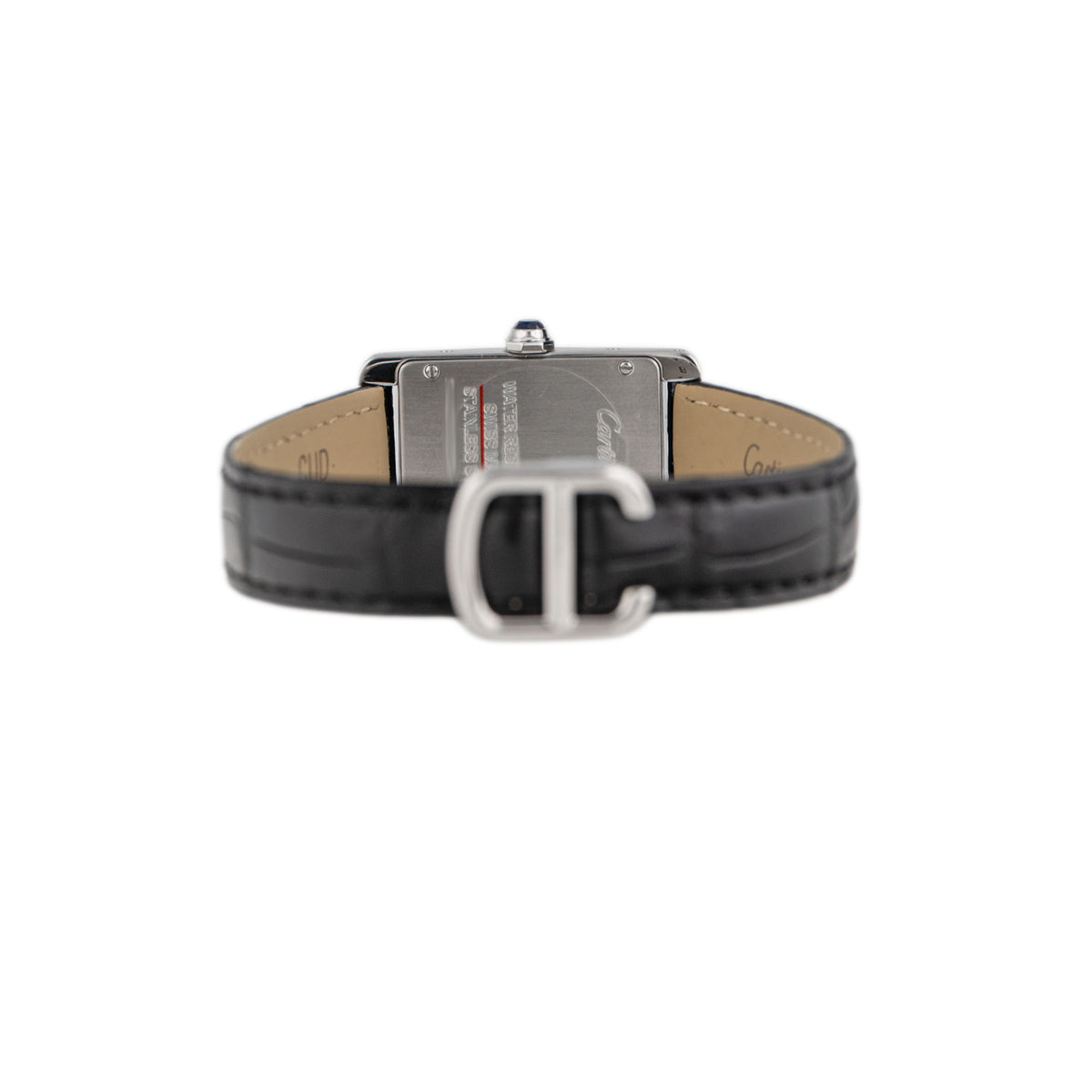 Cartier Tank Americaine Stainless Steel Silver Dial 34.8x19mm WSTA0016 Full Set