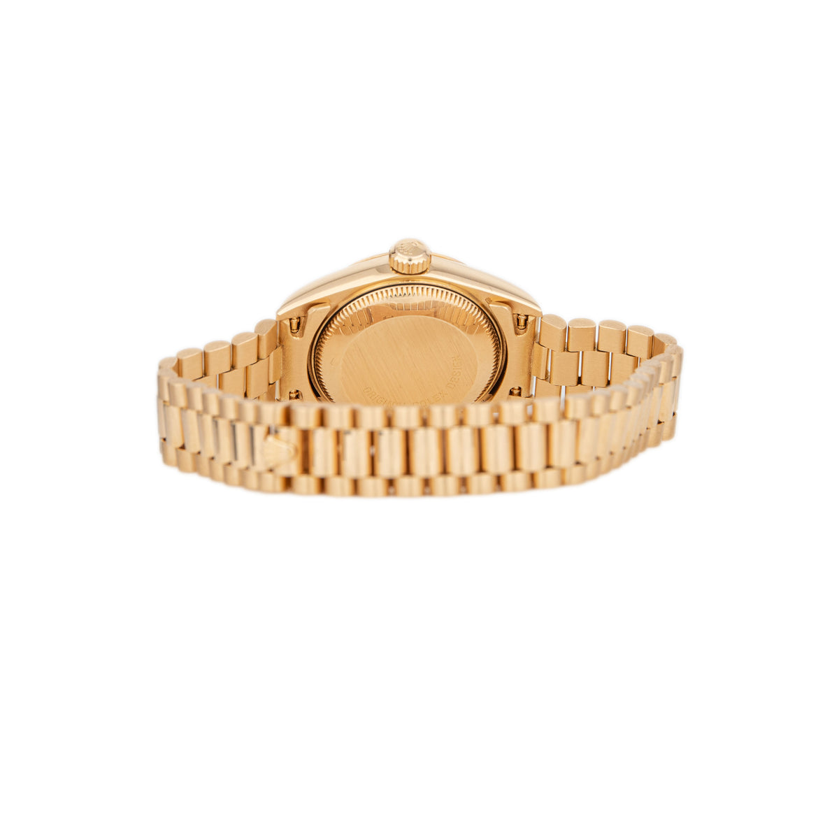 Rolex Lady Datejust President Yellow Gold Champagne Dial 26mm 69178