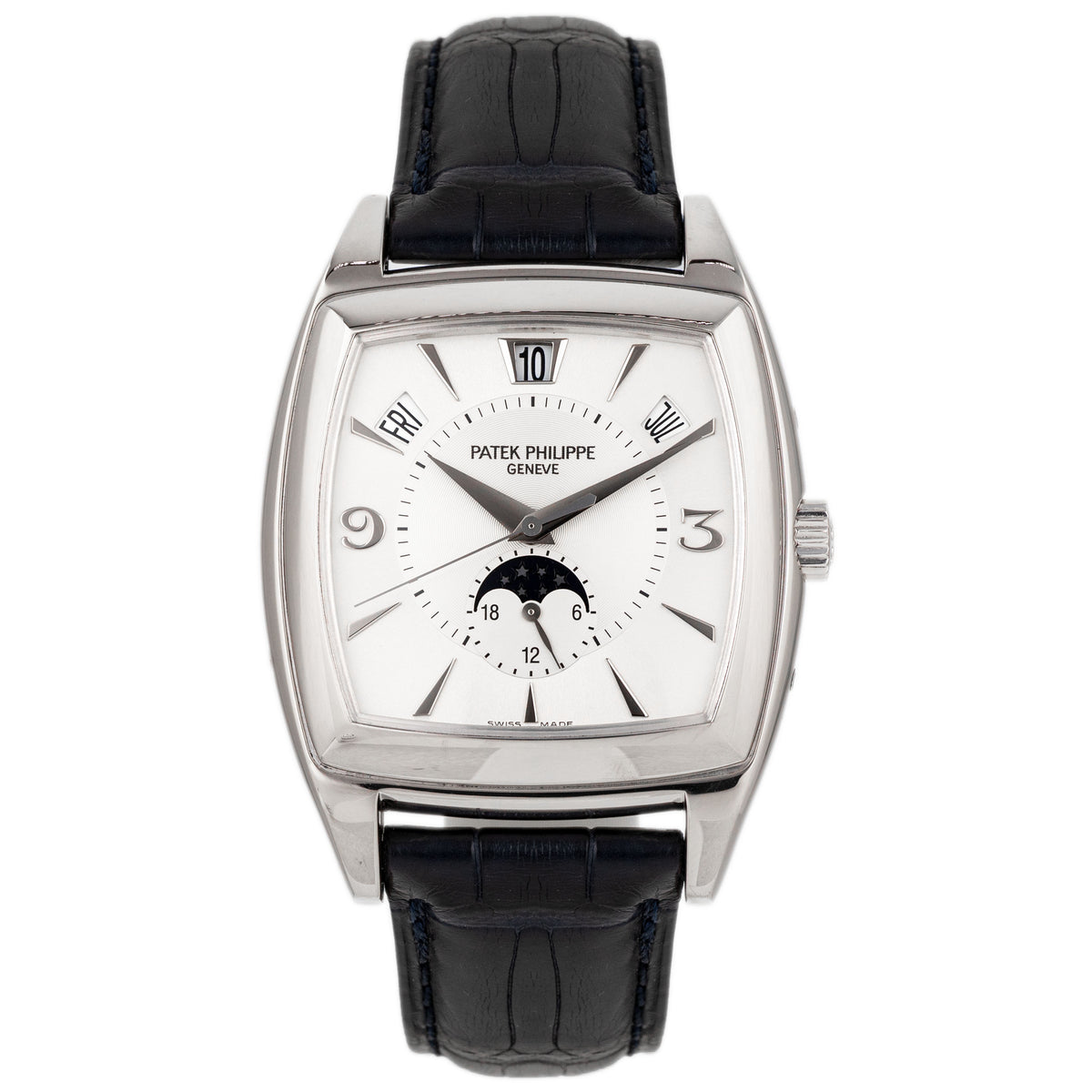 Patek Phillipe Gondolo Calendario White Gold White Dial 38x51mm 5135G-001 Full Set