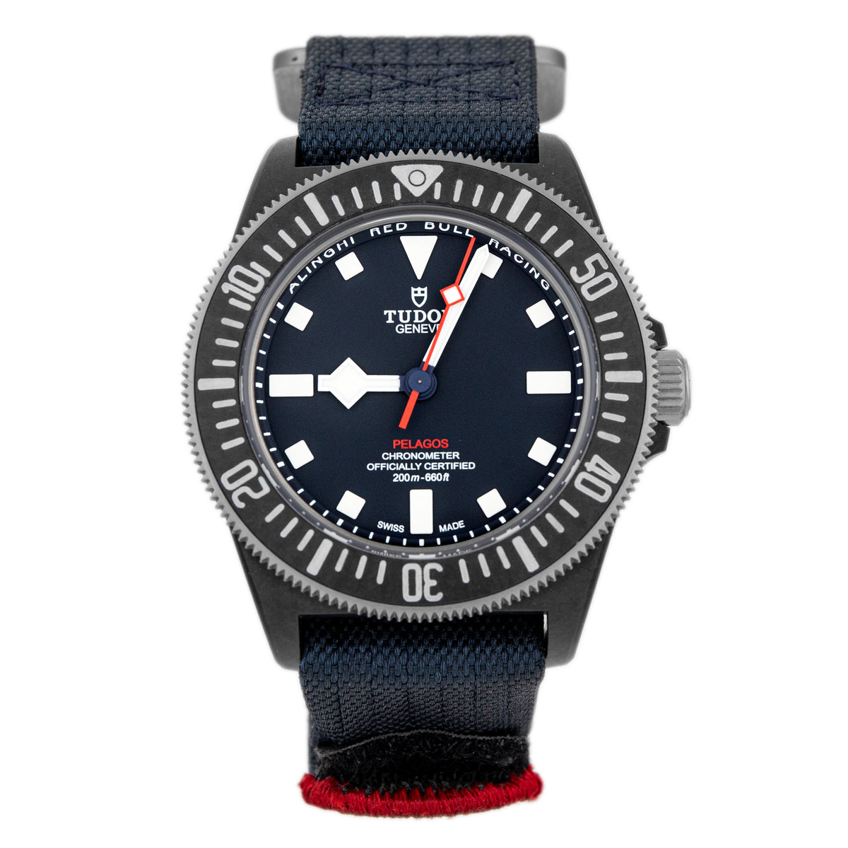 Tudor Pelagos FXD Alinghi Red Bull Racing Carbon Blue Dial 42mm 25707KN Full Set