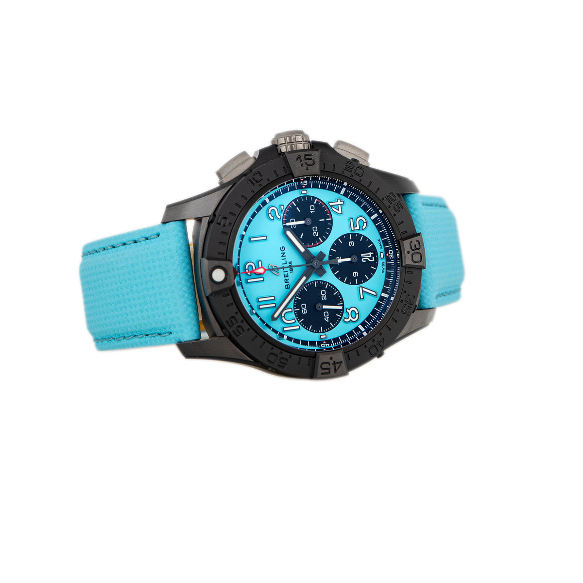 Breitling Avenger B01 Chronograph 42 Night Mission Ceramic Blue Dial 42mm SB0146101L1X1