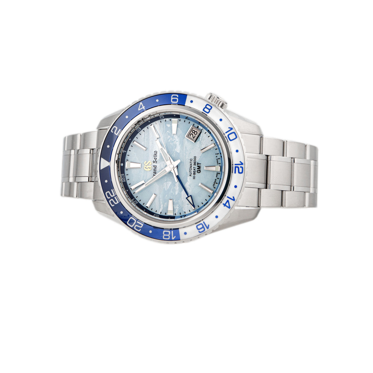 Grand Seiko Sport Collection Hi-Beat 36000 Stainless Steel Blue Dial 44.2mm SBGJ275 Full Set