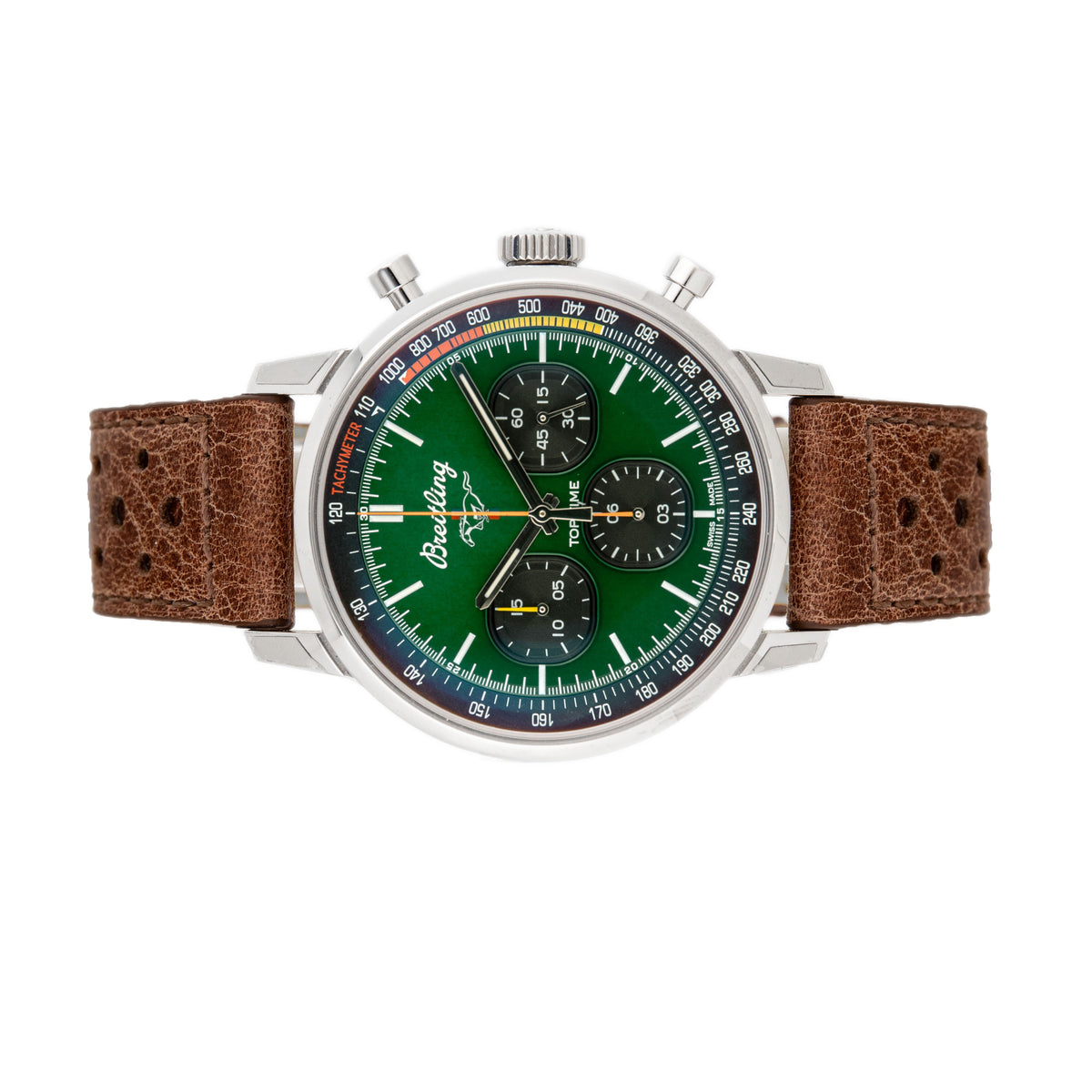 Breitling Top Time B01 Ford Mustang Stainless Steel Green Dial 42mm A253101a1l1x1