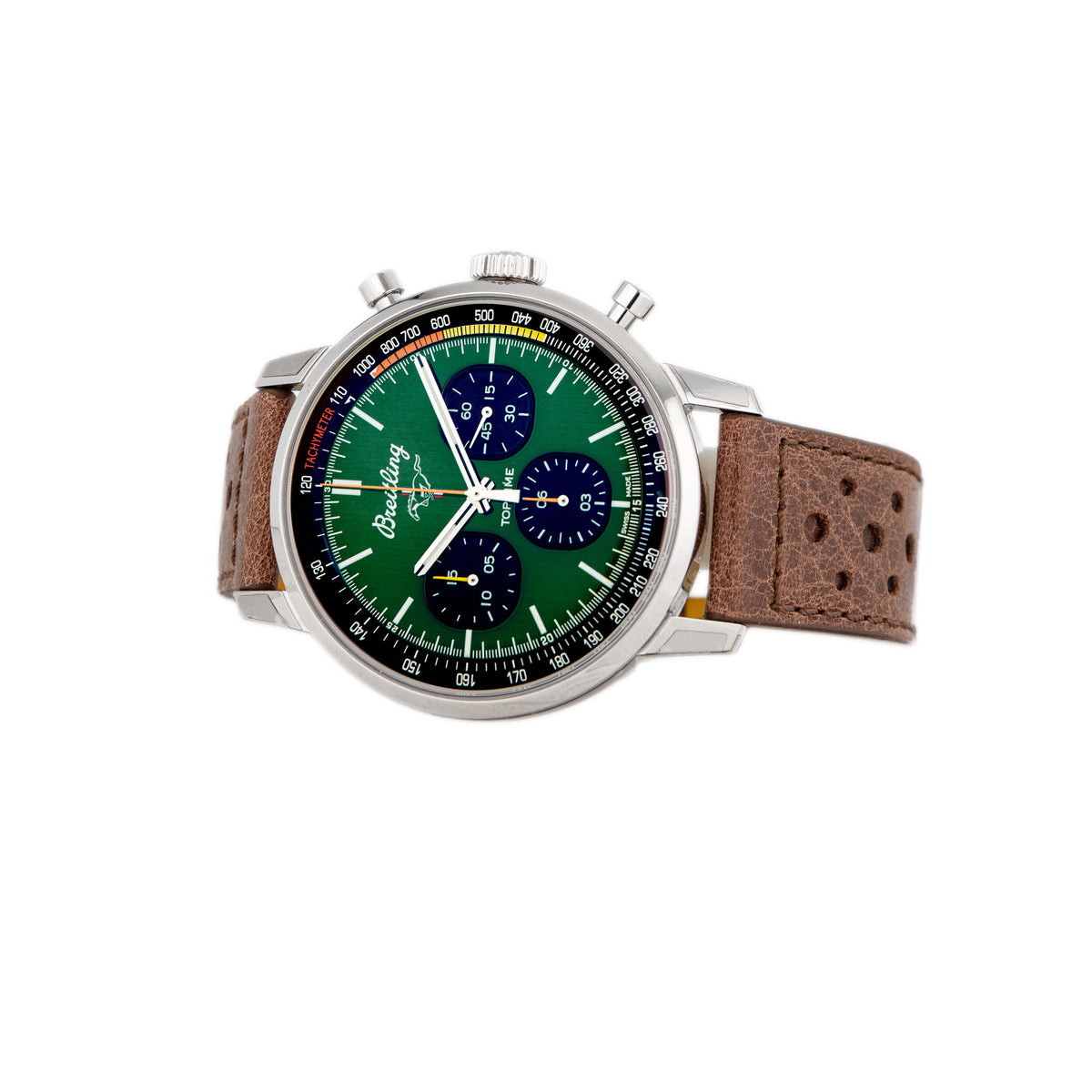 Breitling Top Time B01 Ford Mustang Stainless Steel Green Dial 42mm A253101a1l1x1