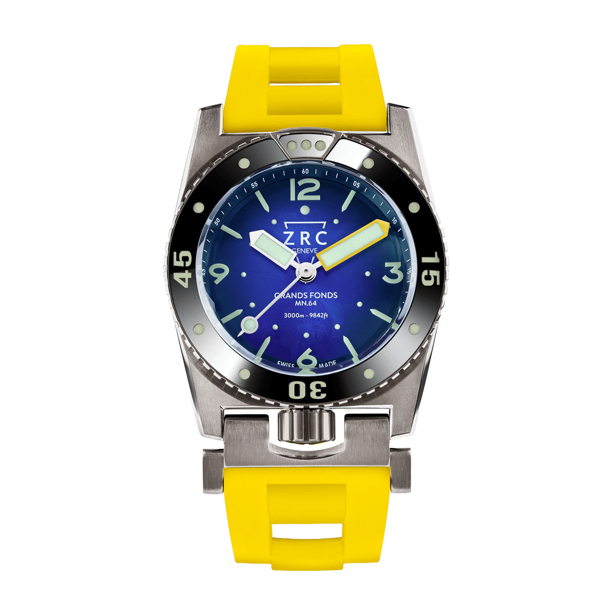 ZRC MN64 Titane-Rubber Watch, 41.5mm Blue Dial, GF4226521118