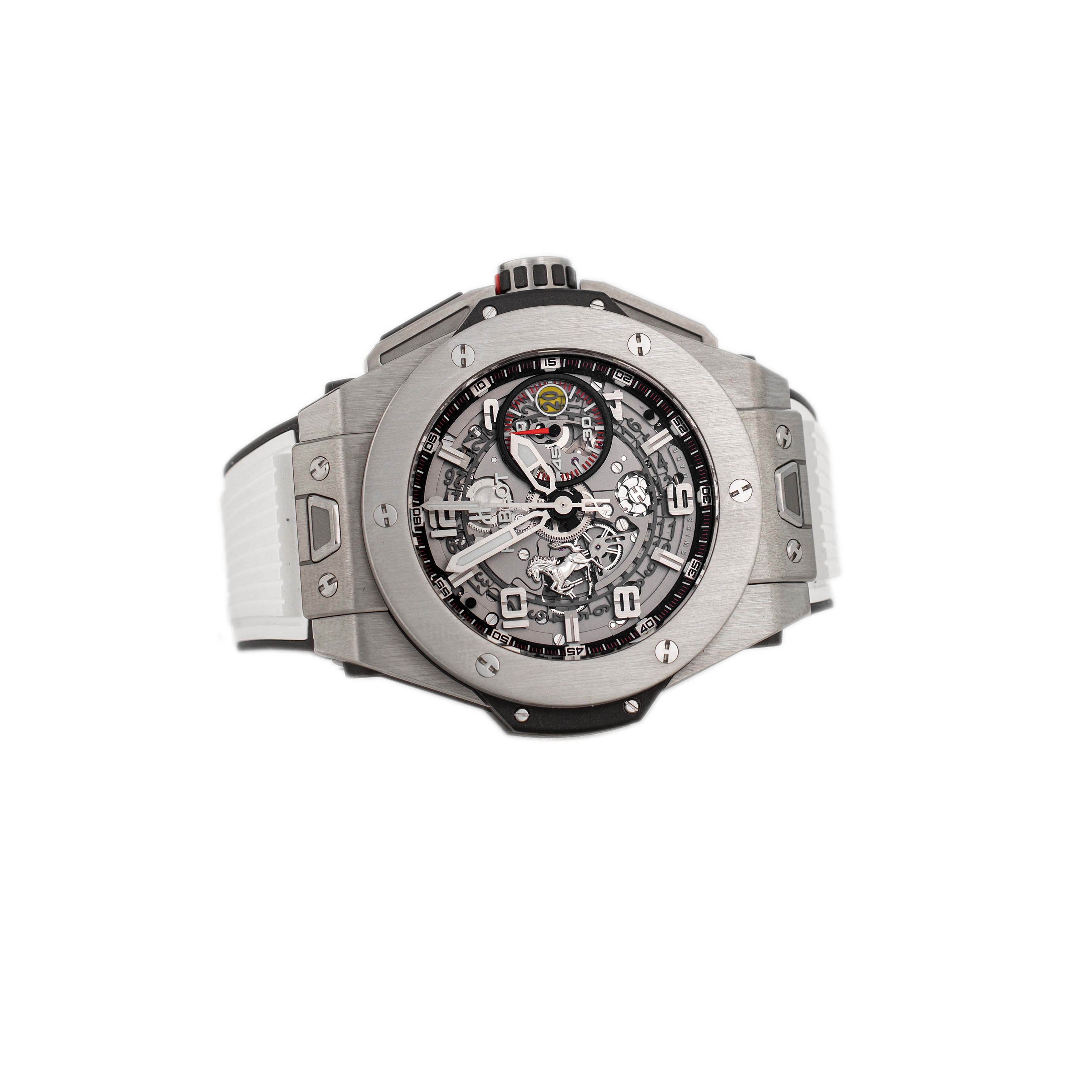 Hublot Big Bang Ferrari Titanium Skeleton Dial 45mm 401.NX.0123.VR Ful