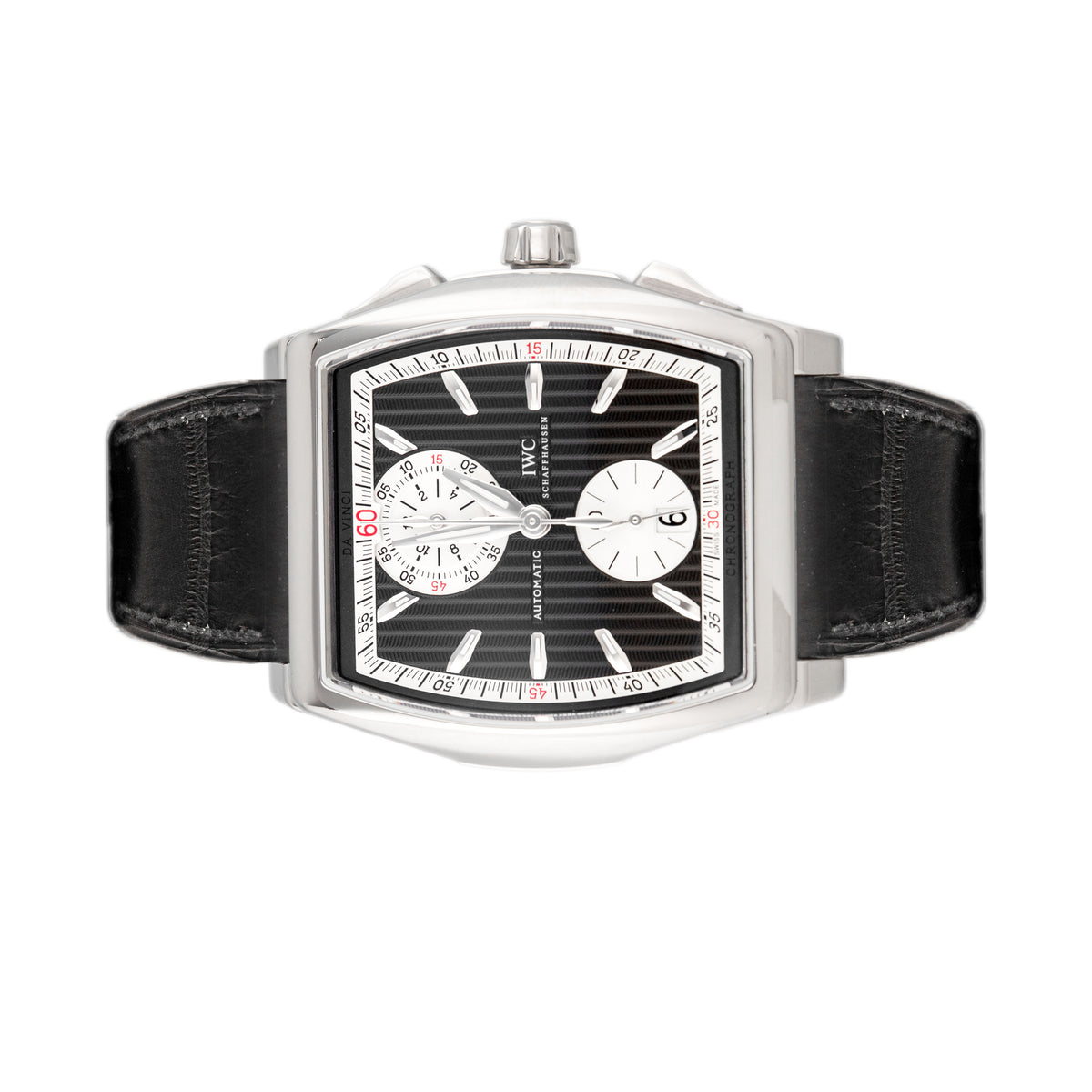 IWC Da Vinci Chronograph Stainless Steel Black Dial 43.1x51mm IW376421 Full Set