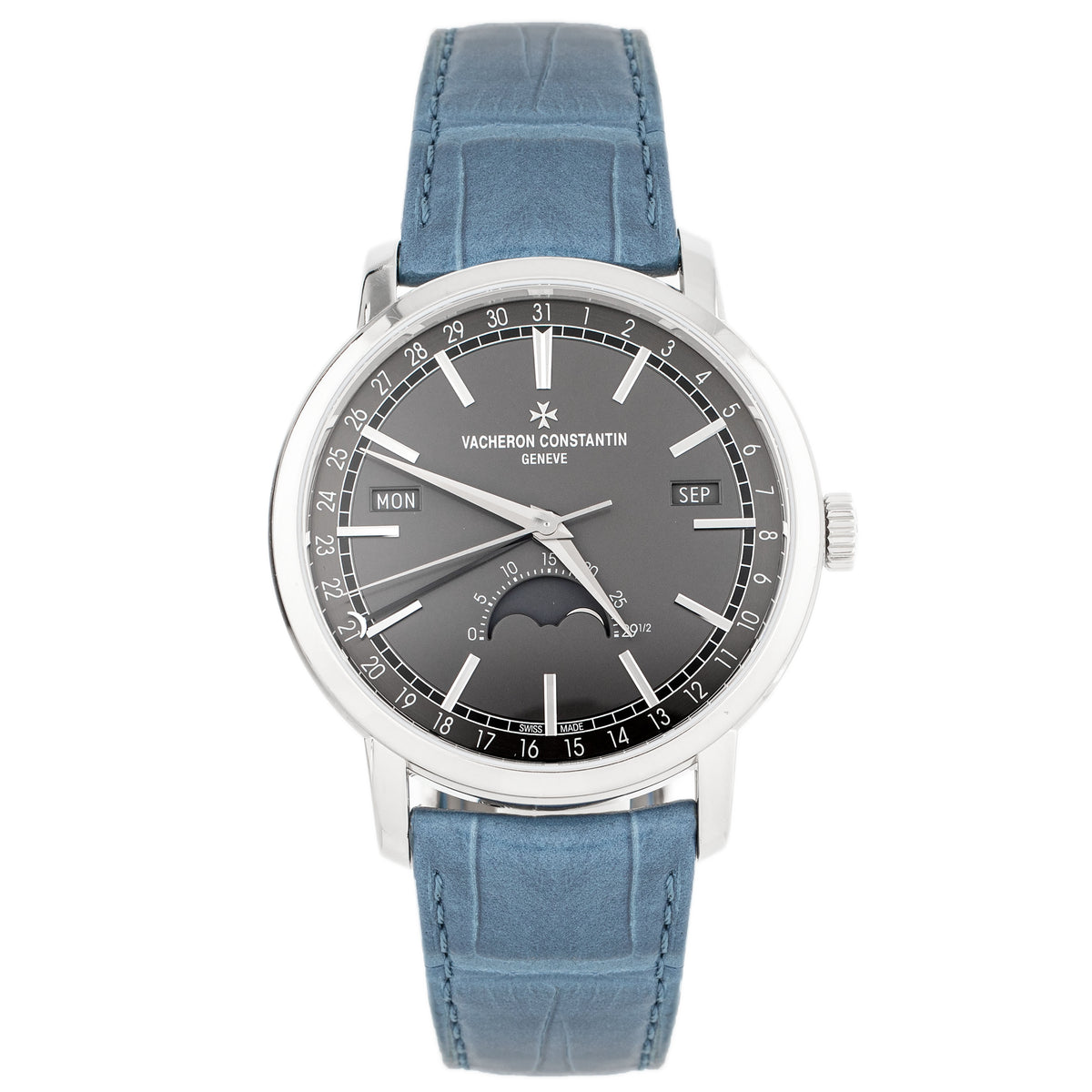 Vacheron Constantin Traditionnelle Complete Calendar White Gold Gray Dial 41mm 4010T/000G-B740 Full Set