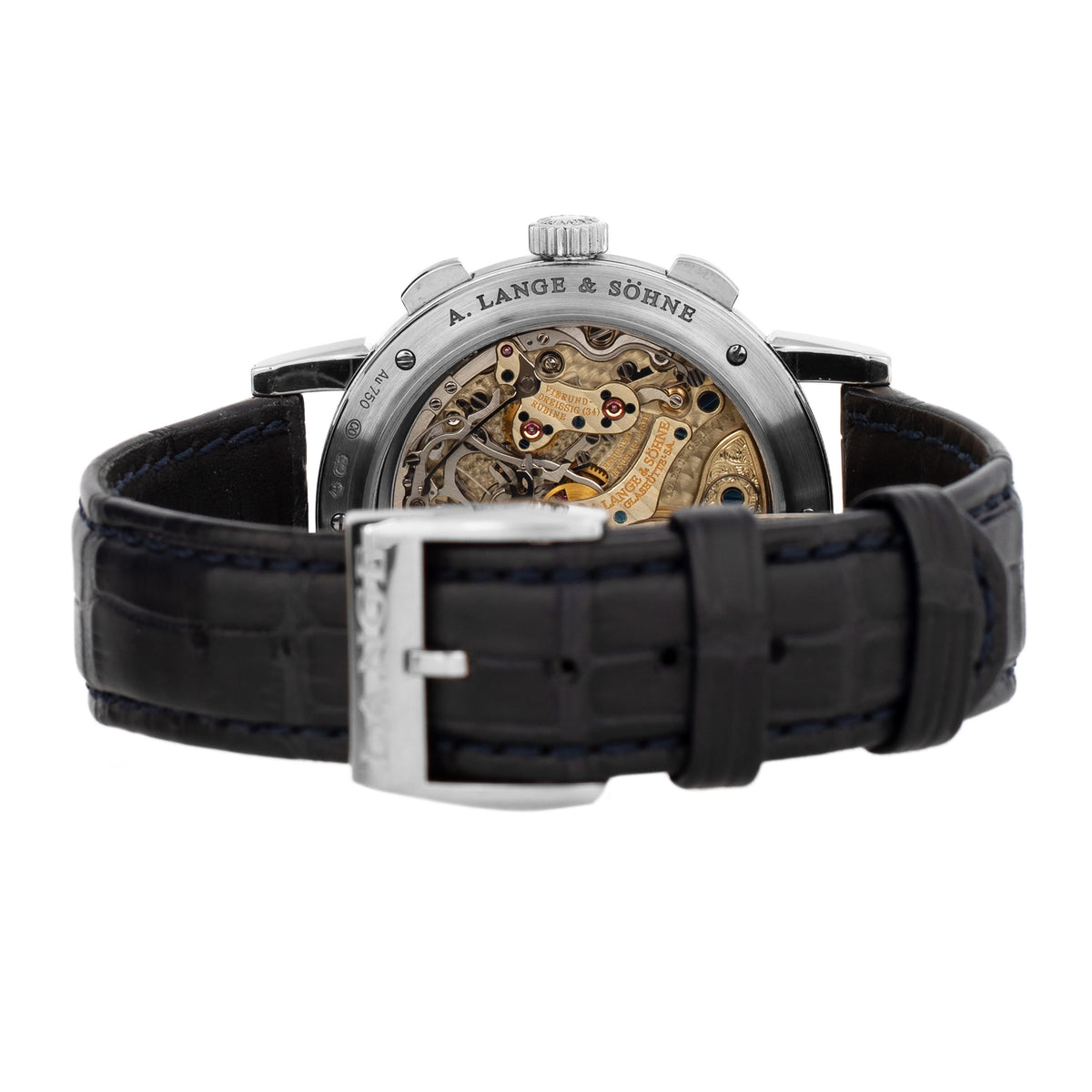 A. Lange & Sohne 1815 Chronograph Boutique Edition White Gold Silver Dial 39.5mm 414.026 Full Set