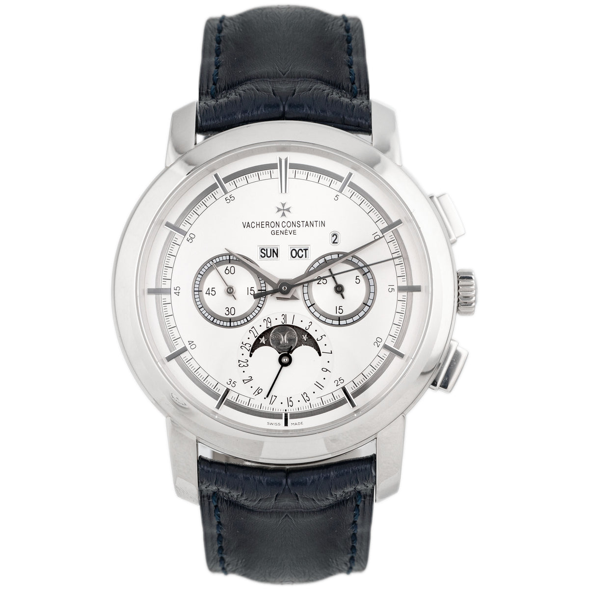 Vacheron Constantin Patrimony Traditionnelle Platinum Silver Dial 43mm 47292/000P-9590 Full Set