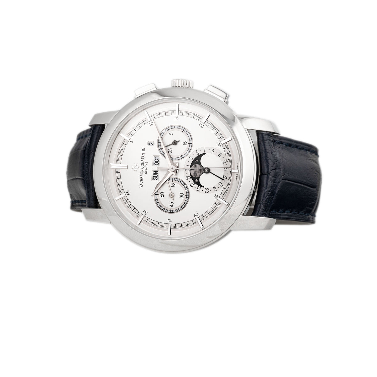 Vacheron Constantin Patrimony Traditionnelle Platinum Silver Dial 43mm 47292/000P-9590 Full Set