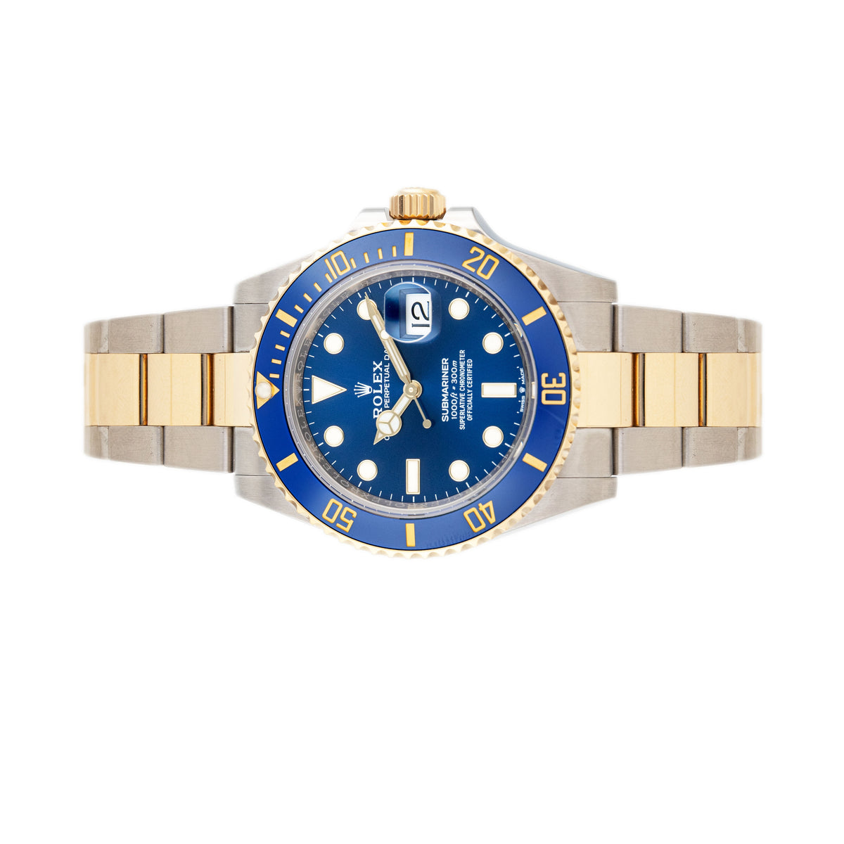 Rolex Submariner Stainless Steel Yellow Gold Blue Dial 41mm 126613LB Full Set