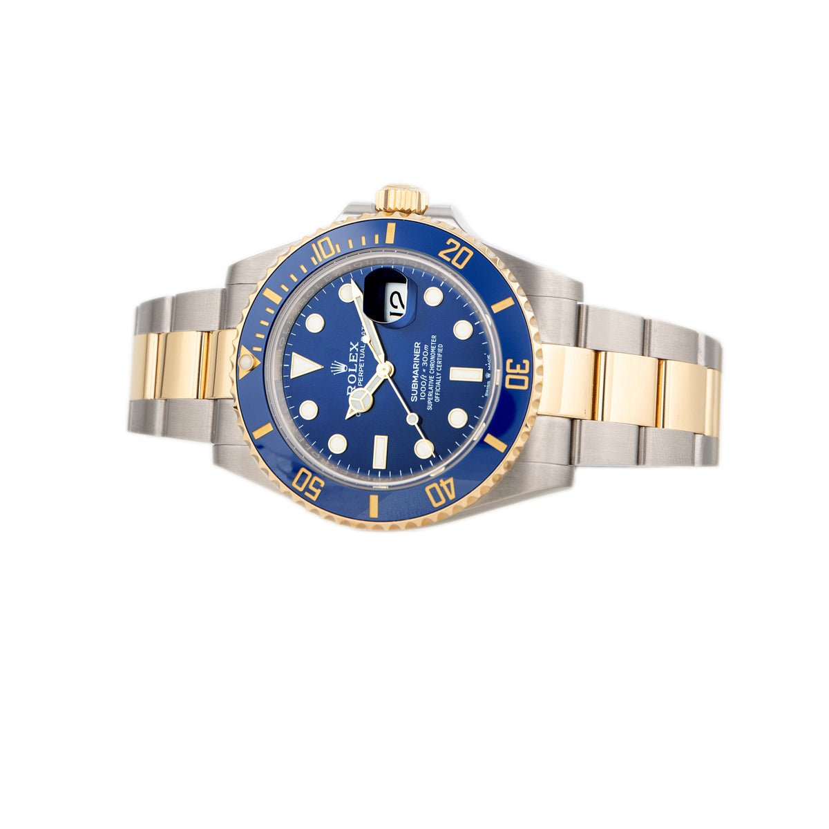 Rolex Submariner Stainless Steel Yellow Gold Blue Dial 41mm 126613LB Full Set