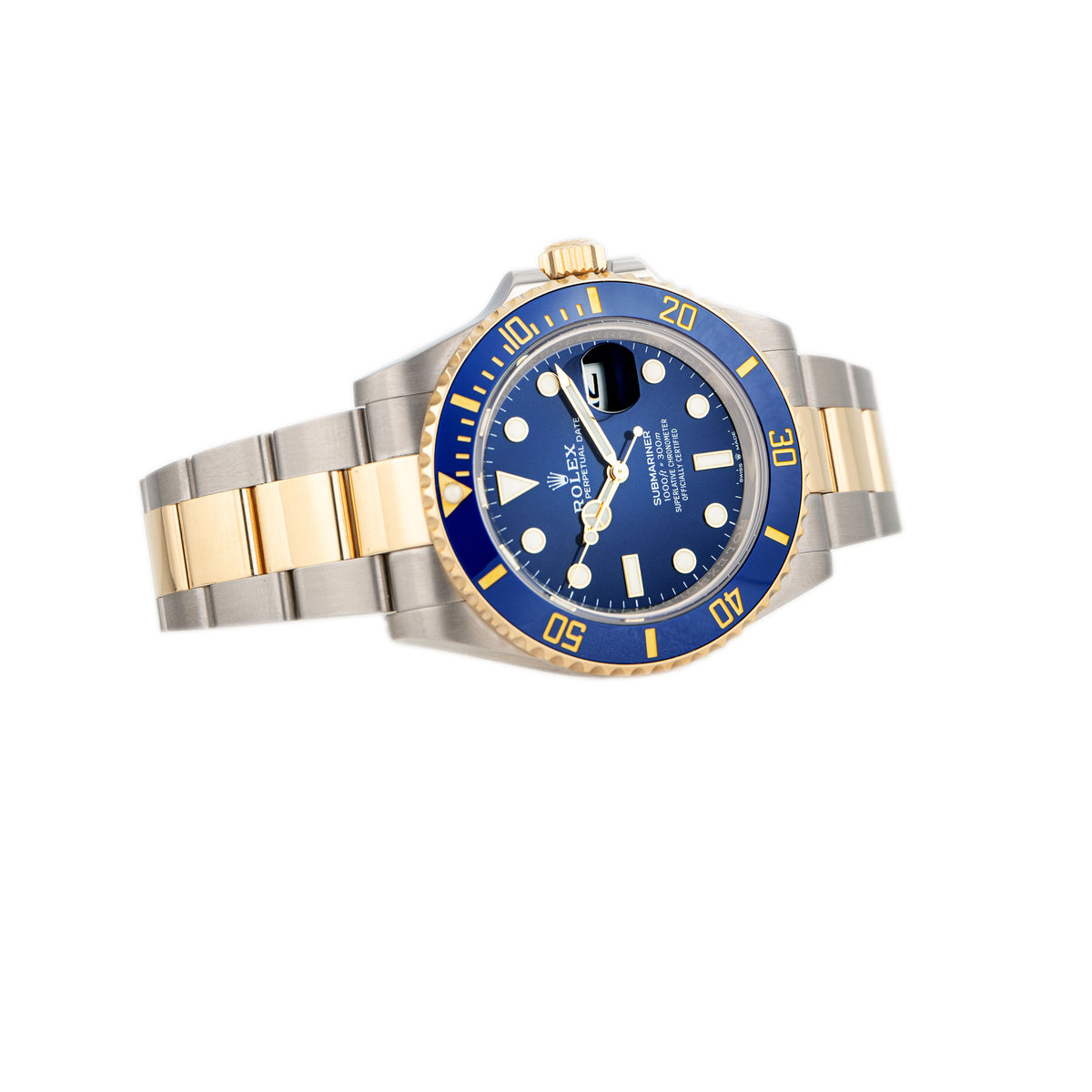 Rolex Submariner Stainless Steel Yellow Gold Blue Dial 41mm 126613LB Full Set