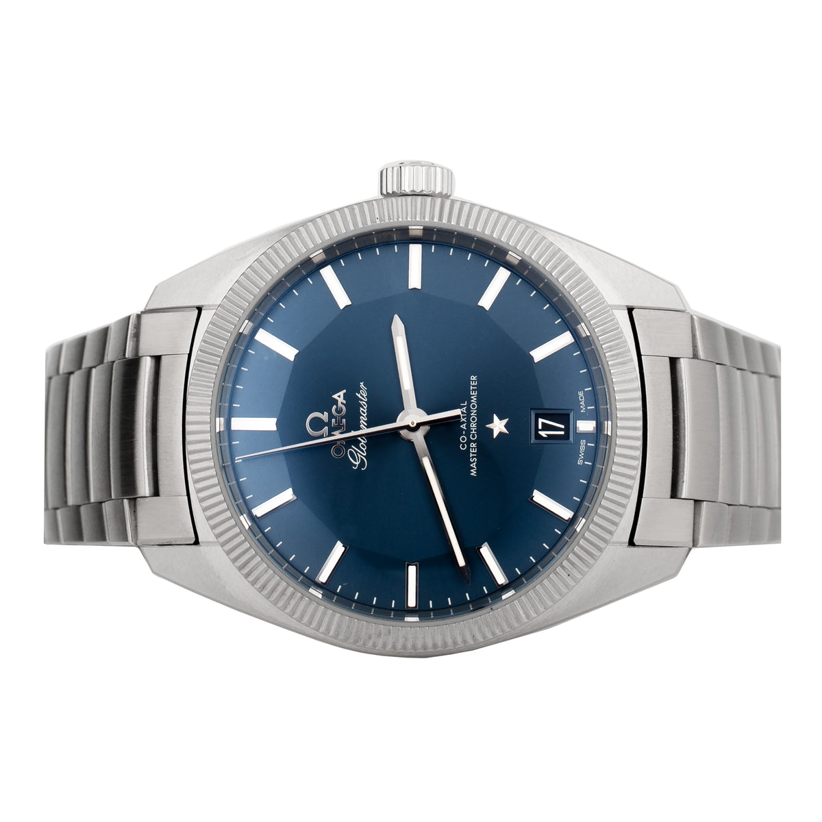 Omega Constellation Globemaster Stainless Steel Blue Dial 39mm 130.30.39.21.03.001 Full Set