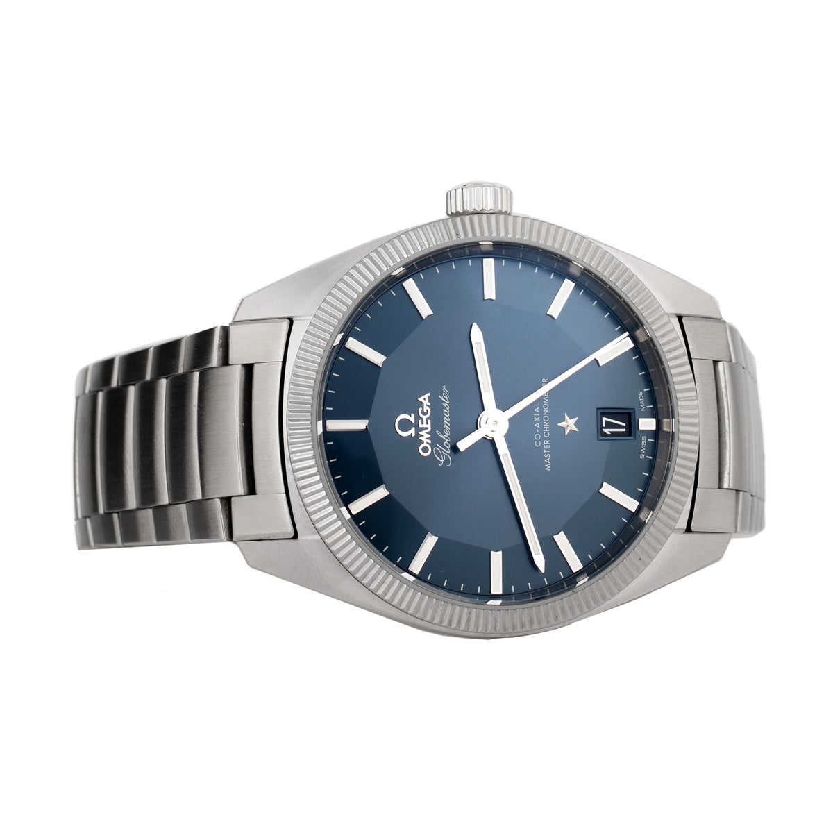 Omega Constellation Globemaster Stainless Steel Blue Dial 39mm 130.30.39.21.03.001 Full Set
