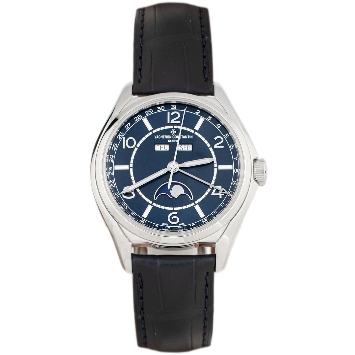 Vacheron Constantin Fiftysix Complete Calendar Stainless Steel Blue Dial 40mm 4000E/000A-B548