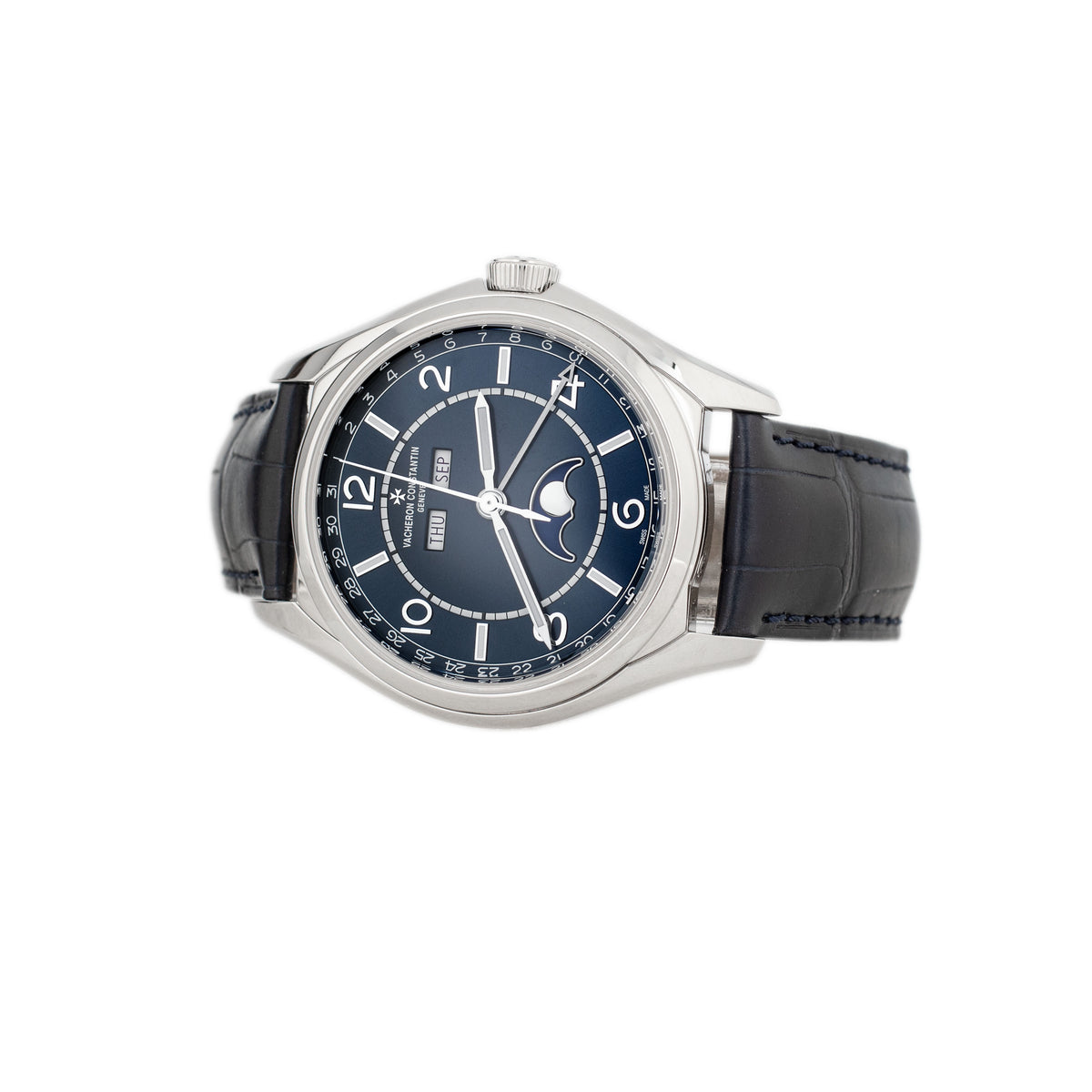 Vacheron Constantin Fiftysix Complete Calendar Stainless Steel Blue Dial 40mm 4000E/000A-B548
