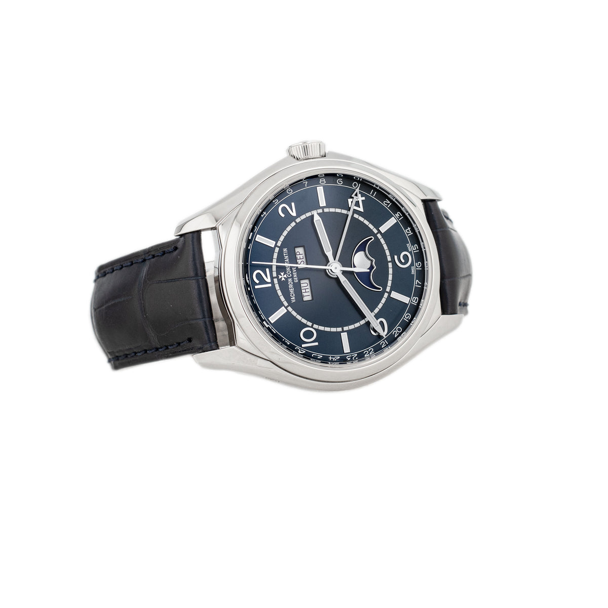 Vacheron Constantin Fiftysix Complete Calendar Stainless Steel Blue Dial 40mm 4000E/000A-B548