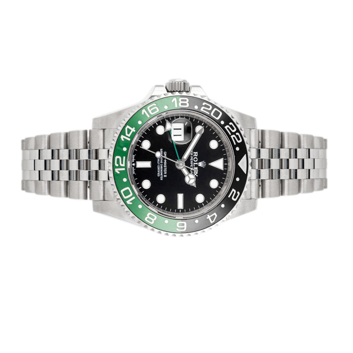 Rolex GMT-Master II Sprite Stainless Steel Black Dial 40mm 126720VTNR Full Set