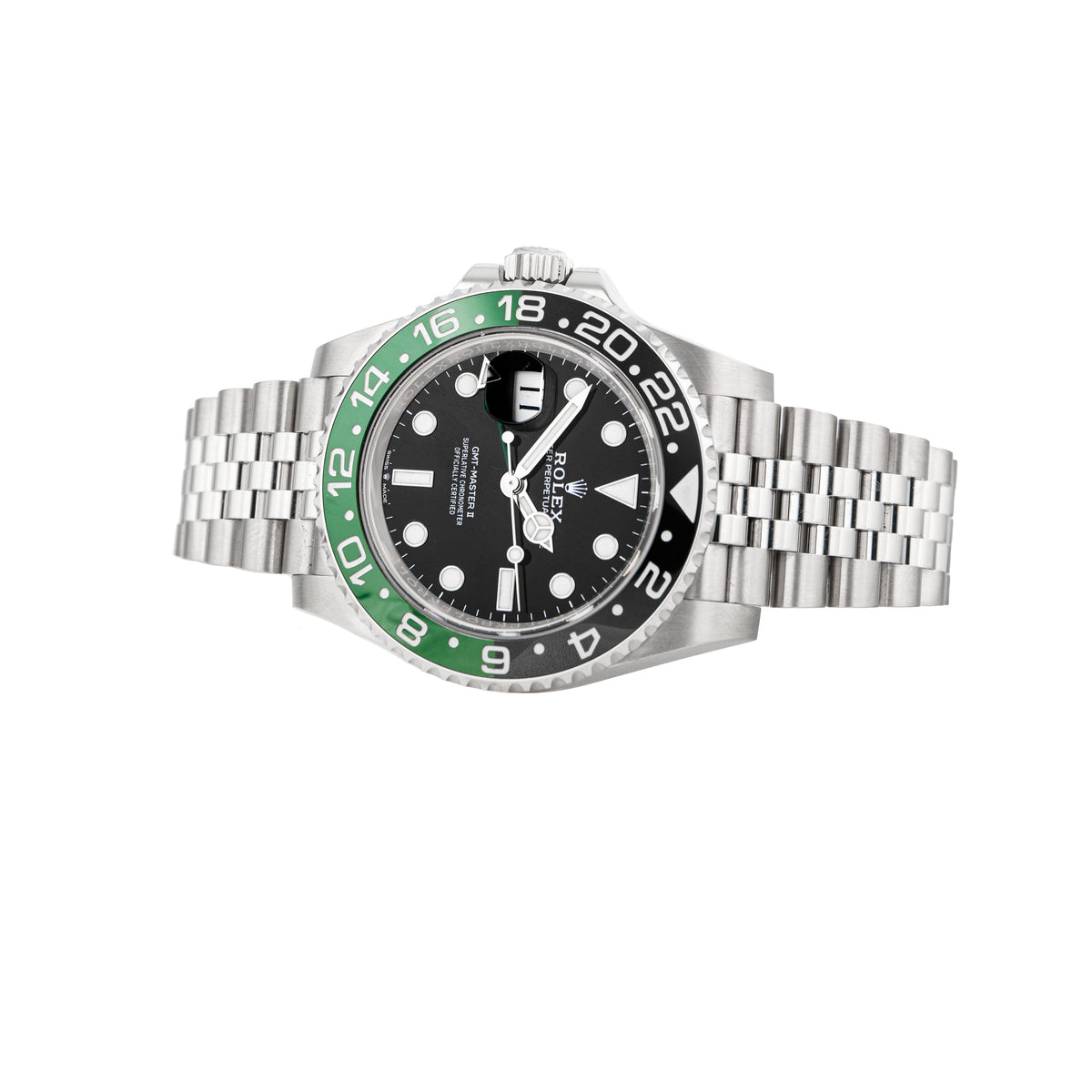 Rolex GMT-Master II Sprite Stainless Steel Black Dial 40mm 126720VTNR Full Set