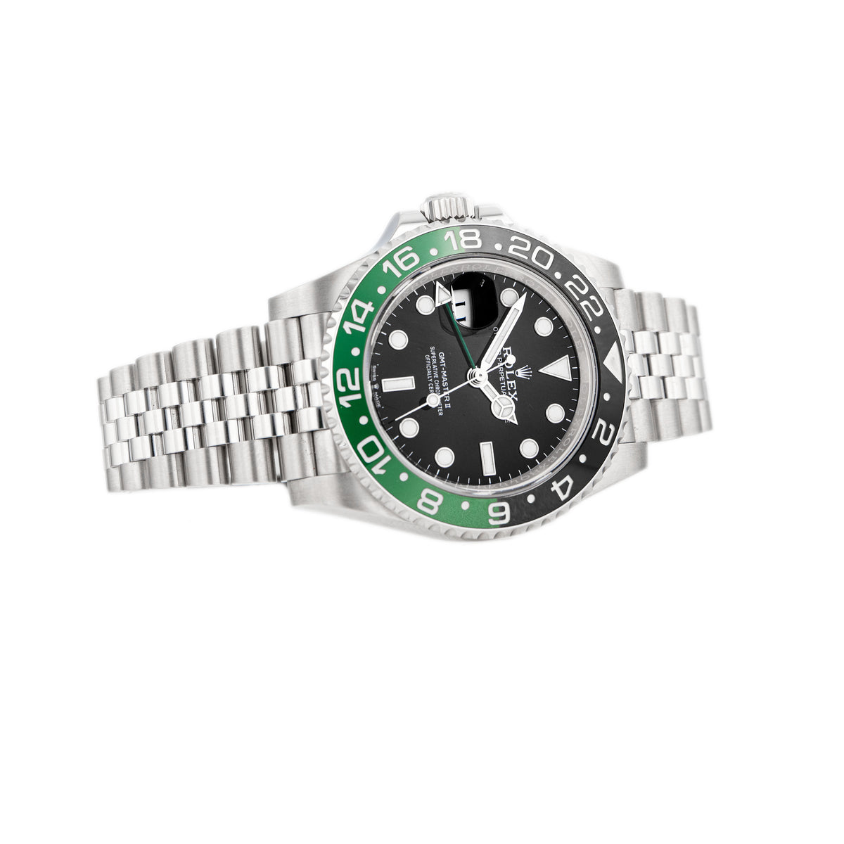 Rolex GMT-Master II Sprite Stainless Steel Black Dial 40mm 126720VTNR Full Set