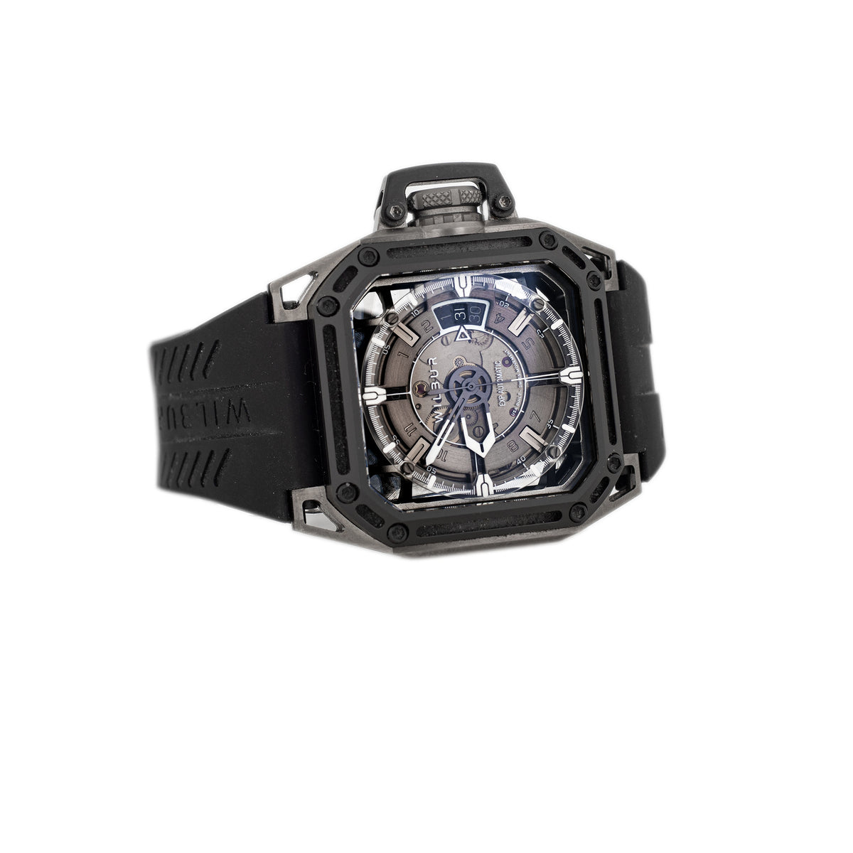 Wilbur EXP-Dark Mode Stainless Steel Ceramic Skeleton Dial 41.5x41.5mm Full Set
