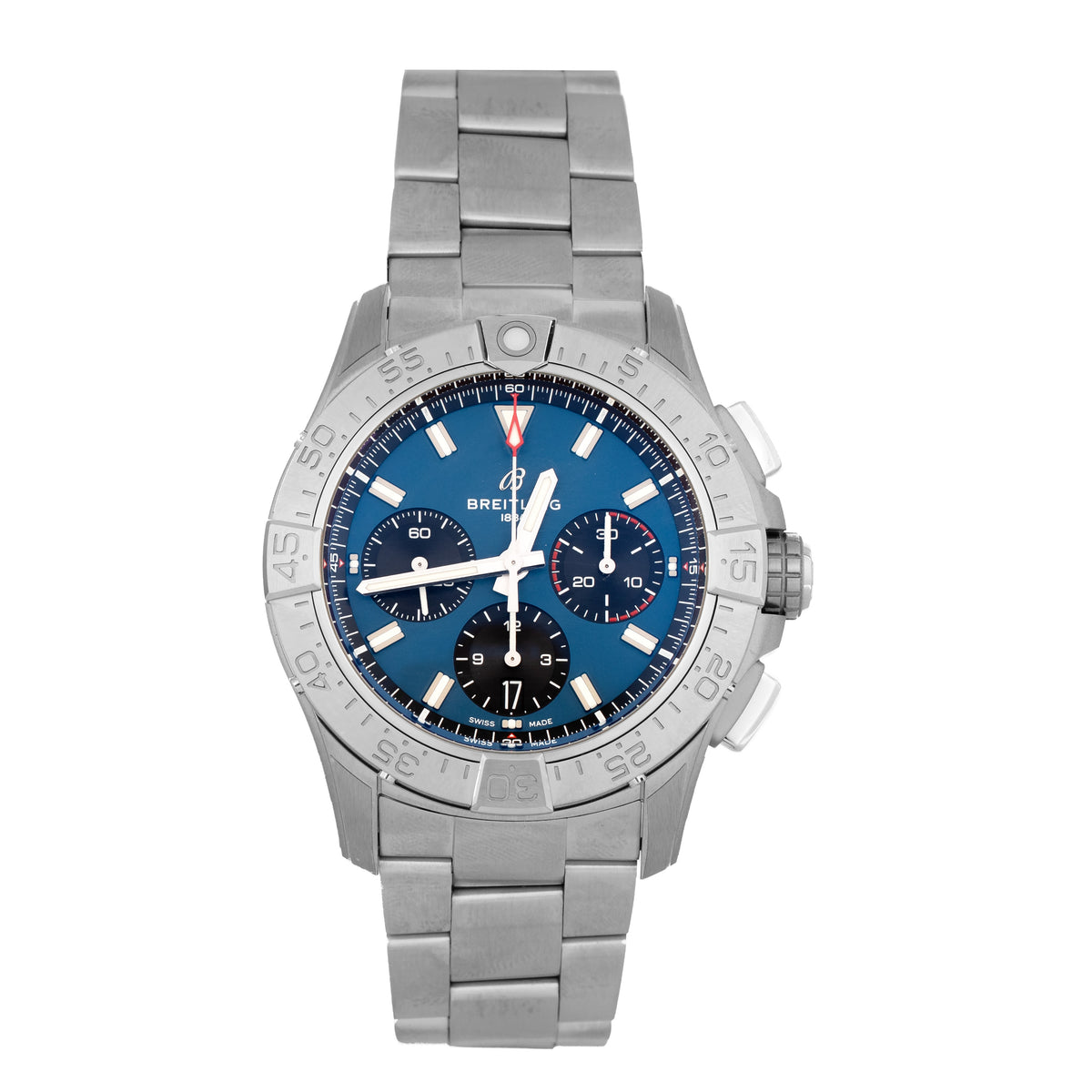 Breitling Avenger B01 Chronograph Stainless Steel Blue Dial 42mm AB0146