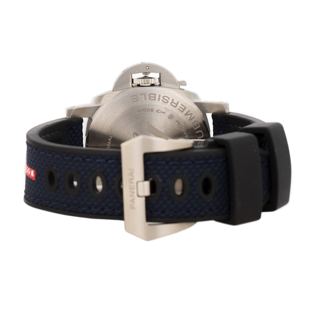 Panerai Submersible GMT Luna Rossa Titanium Blue Dial 42mm Pam01507 Full Set
