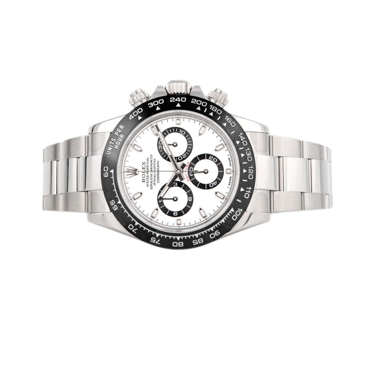 Rolex Cosmograph Daytona Panda Stainless Steel White Dial 40mm 116500LN Full Set