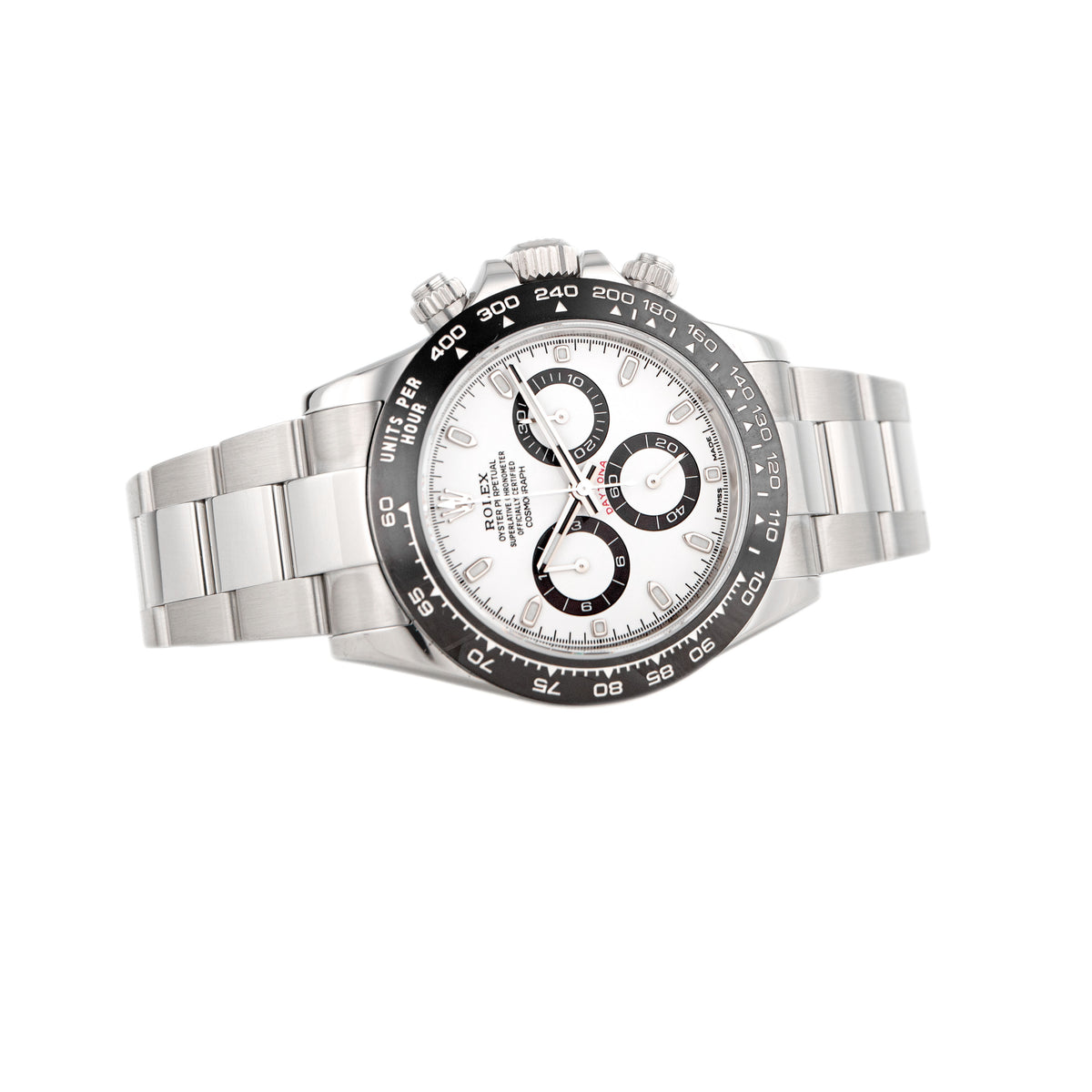 Rolex Cosmograph Daytona Panda Stainless Steel White Dial 40mm 116500LN Full Set
