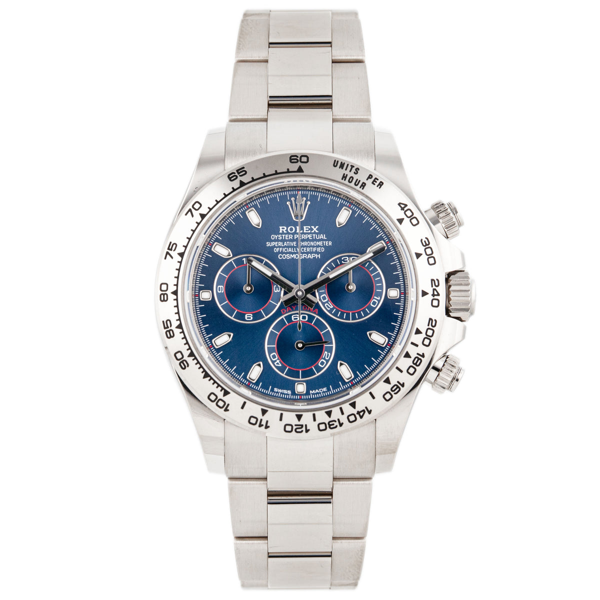 Rolex Daytona White Gold Blue Dial 40mm 116509 Full Set