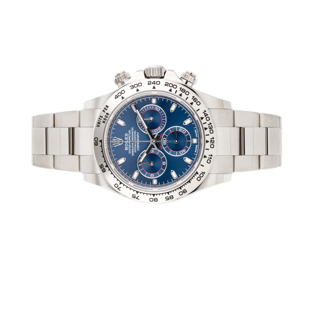 Rolex Daytona White Gold Blue Dial 40mm 116509 Full Set