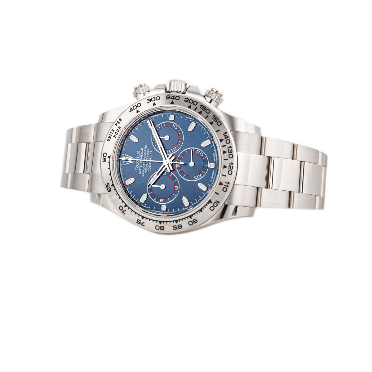 Rolex Daytona White Gold Blue Dial 40mm 116509 Full Set