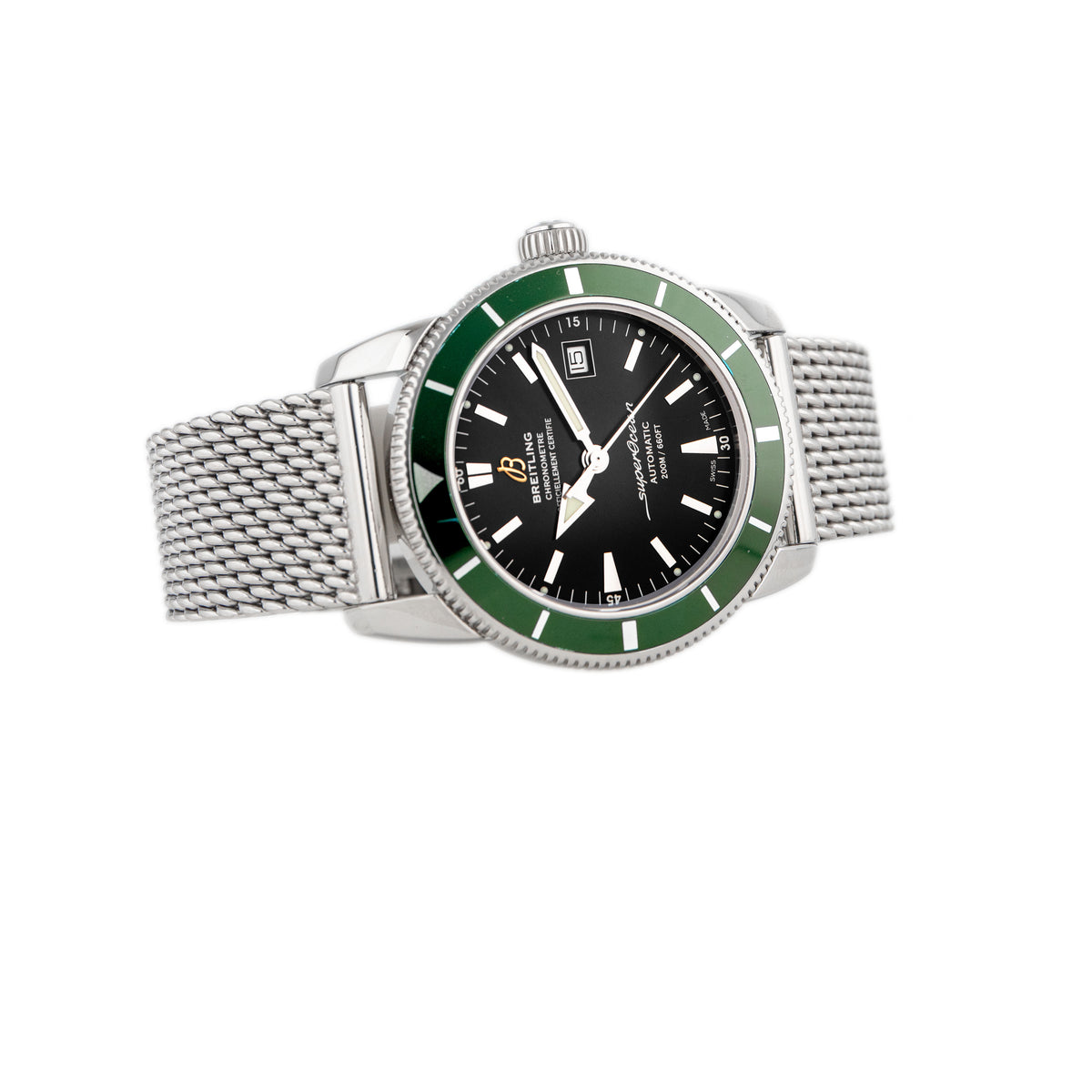 Breitling Superocean Heritage Stainless Steel Black Dial 42mm A17321 Full Set