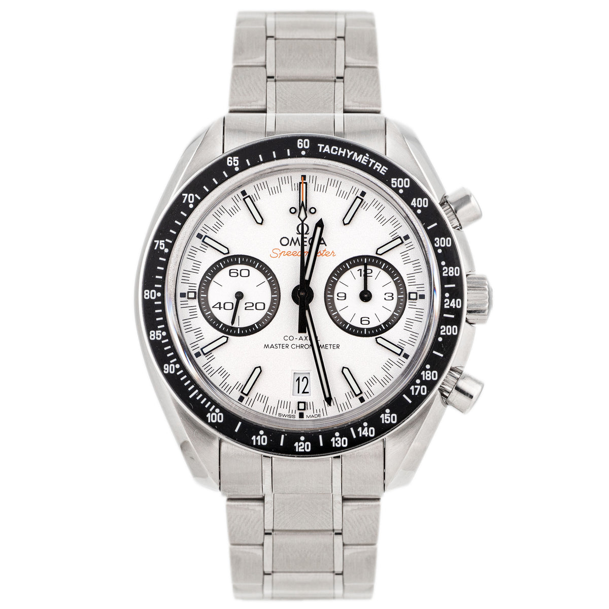 Omega Speedmaster Racing Stainless Steel White Dial 44.25mm 329.30.44.51.04.001