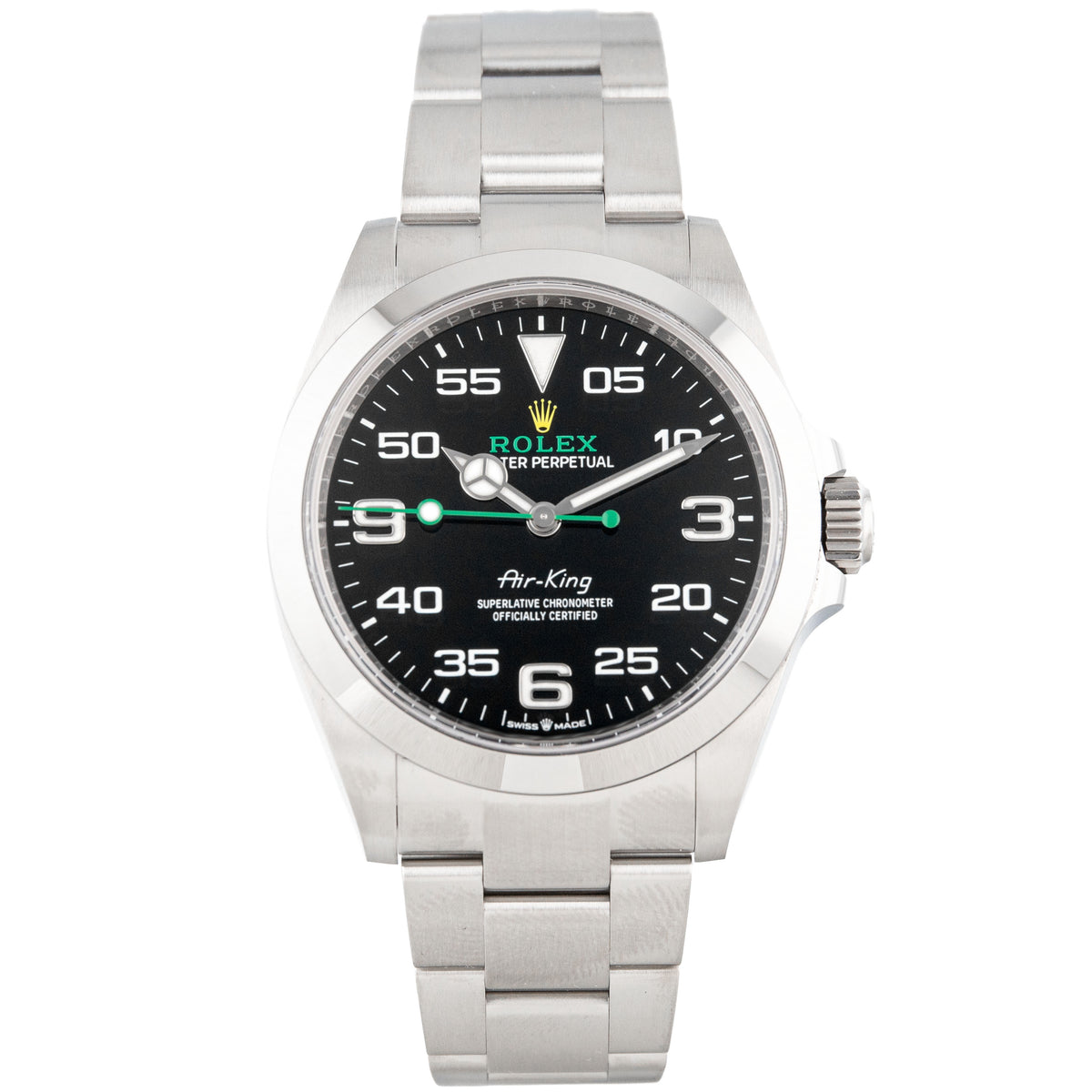 Rolex Air-King Stainless Steel Black Dial 40mm 126900 Full Set