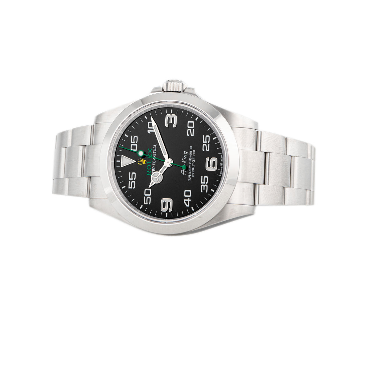 Rolex Air-King Stainless Steel Black Dial 40mm 126900 Full Set