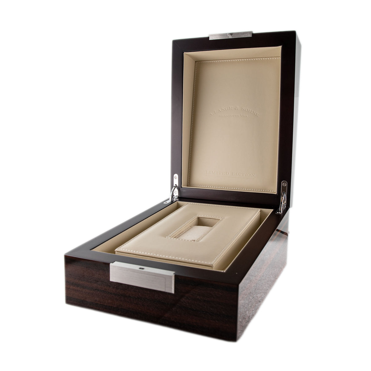 A. Lange & Sohne Zeitwerk Striking Time White Gold Gray Dial 44mm 145.029 Full Set