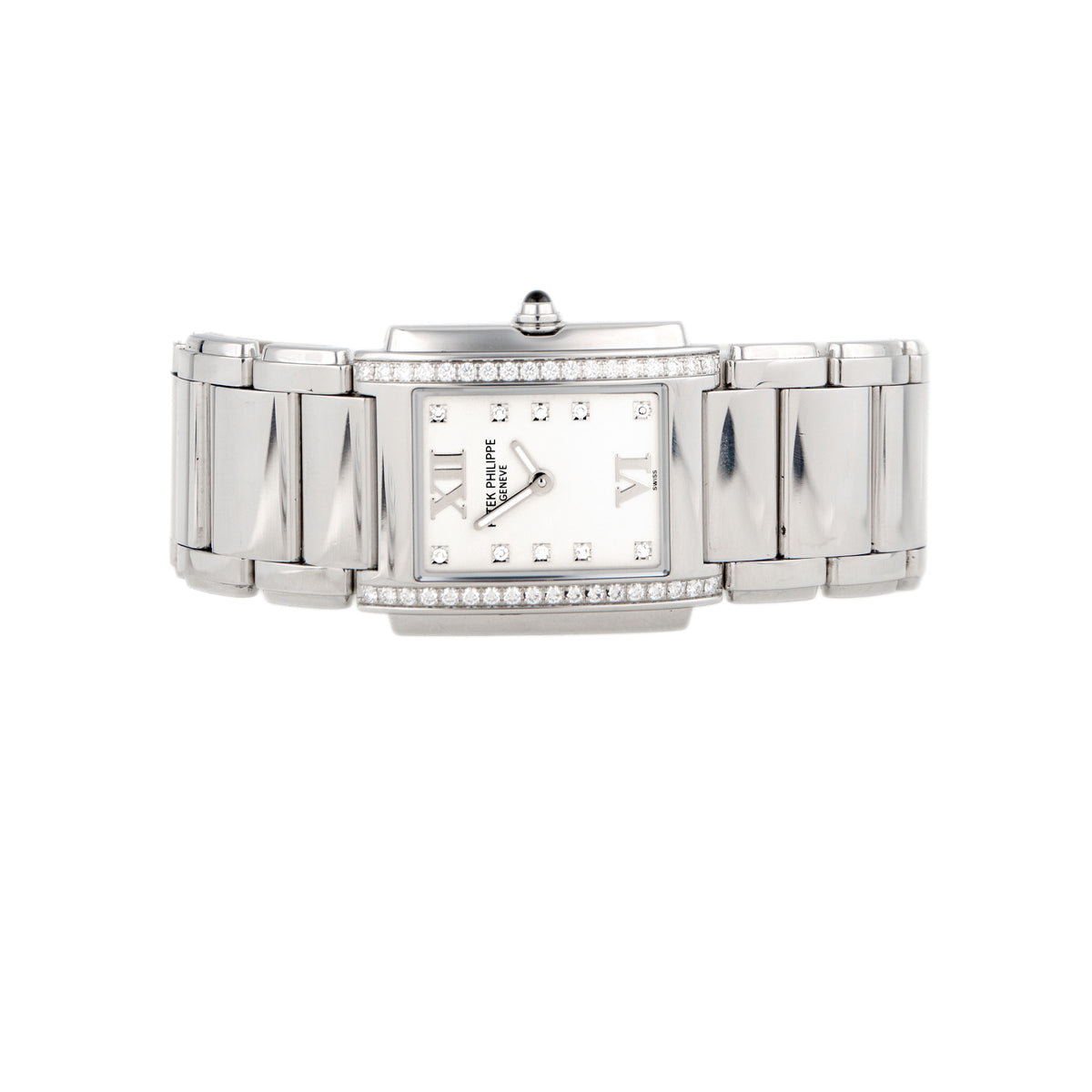 Patek Philippe Twenty-4 Stainless Steel Silver Dial 25x26mm 4910/10A-011 Full Set