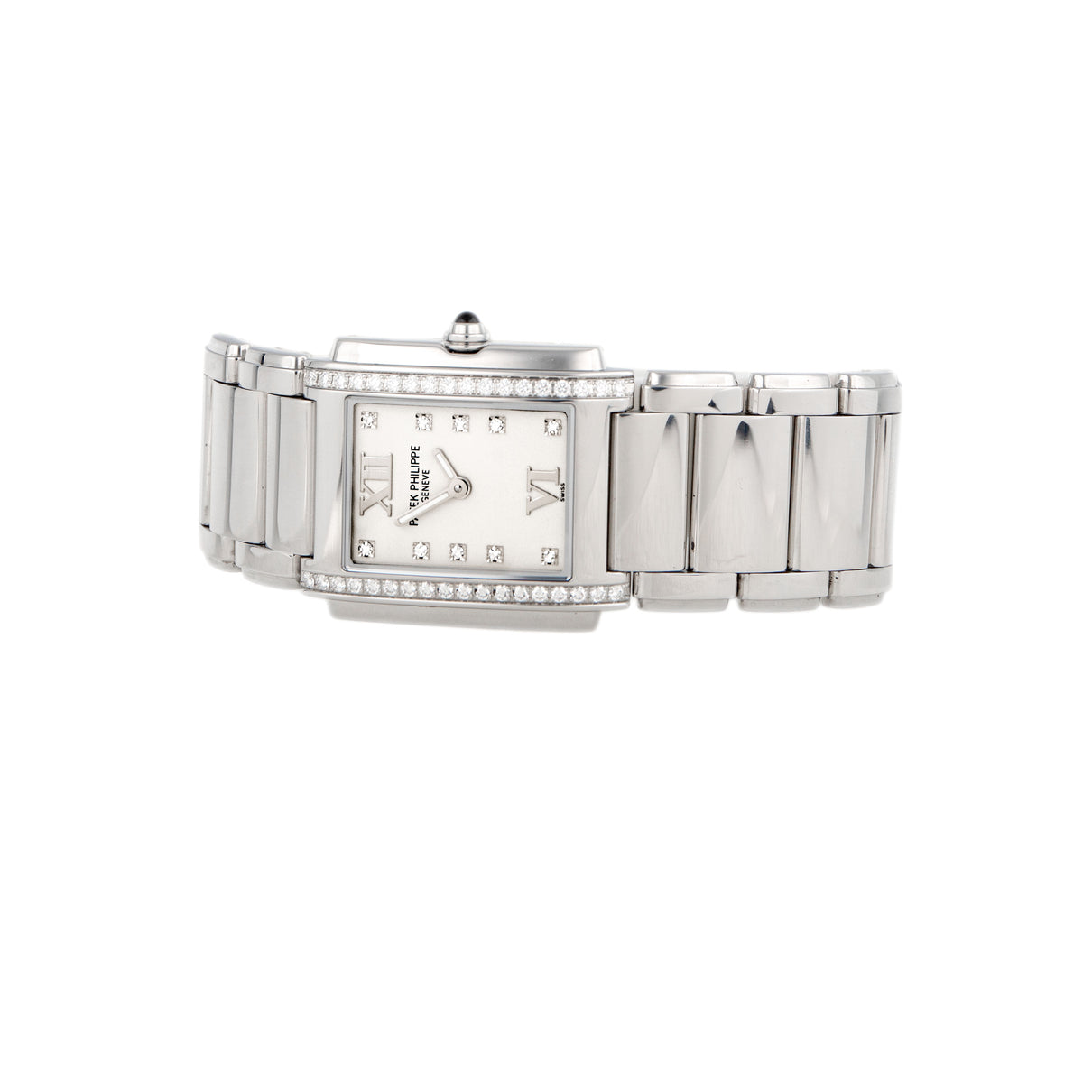 Patek Philippe Twenty-4 Stainless Steel Silver Dial 25x26mm 4910/10A-011 Full Set