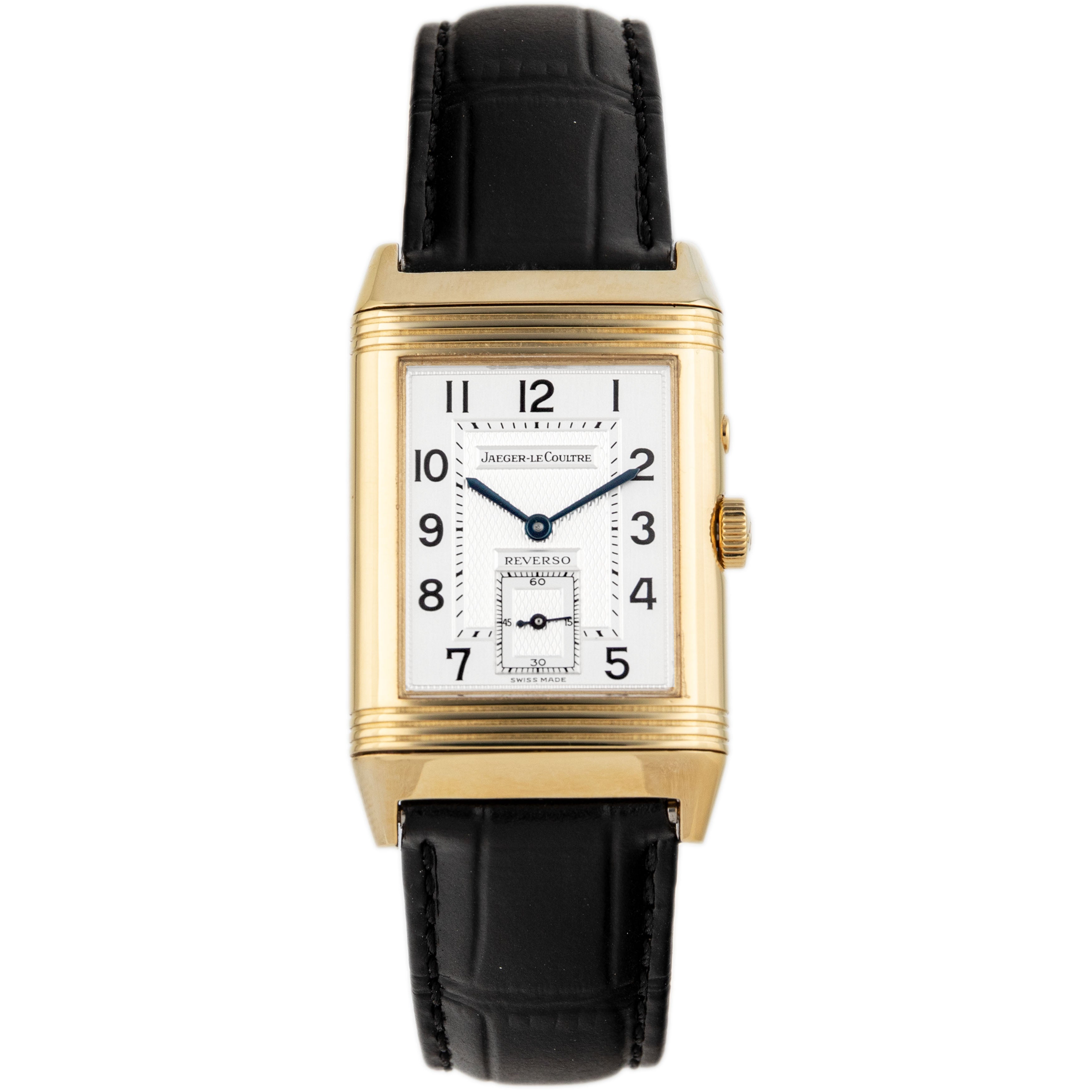 Jaeger-LeCoultre Reverso Duoface Yellow Gold Silver Dial 42x26mm QA271