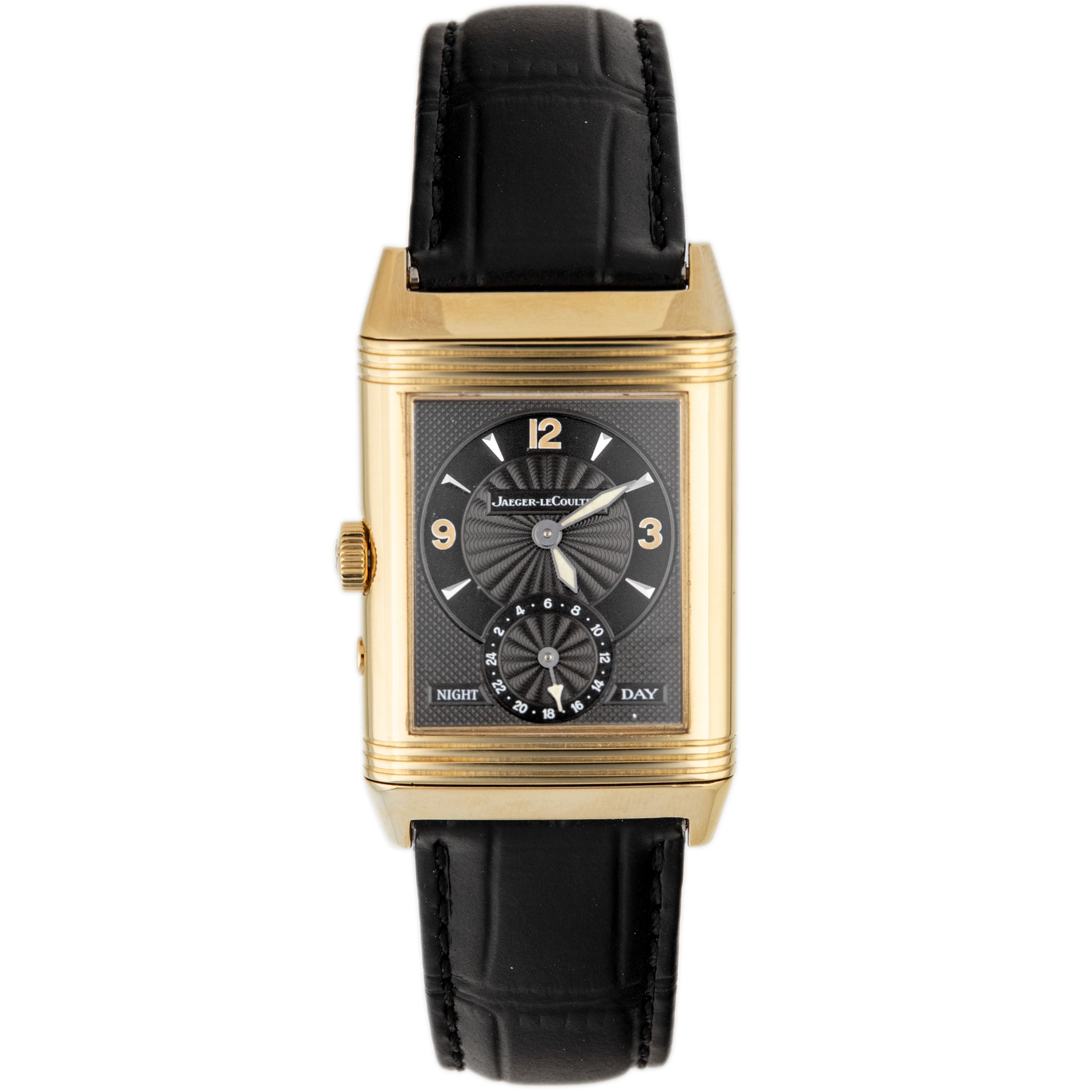 Jaeger-LeCoultre Reverso Duoface Yellow Gold Silver Dial 42x26mm QA271