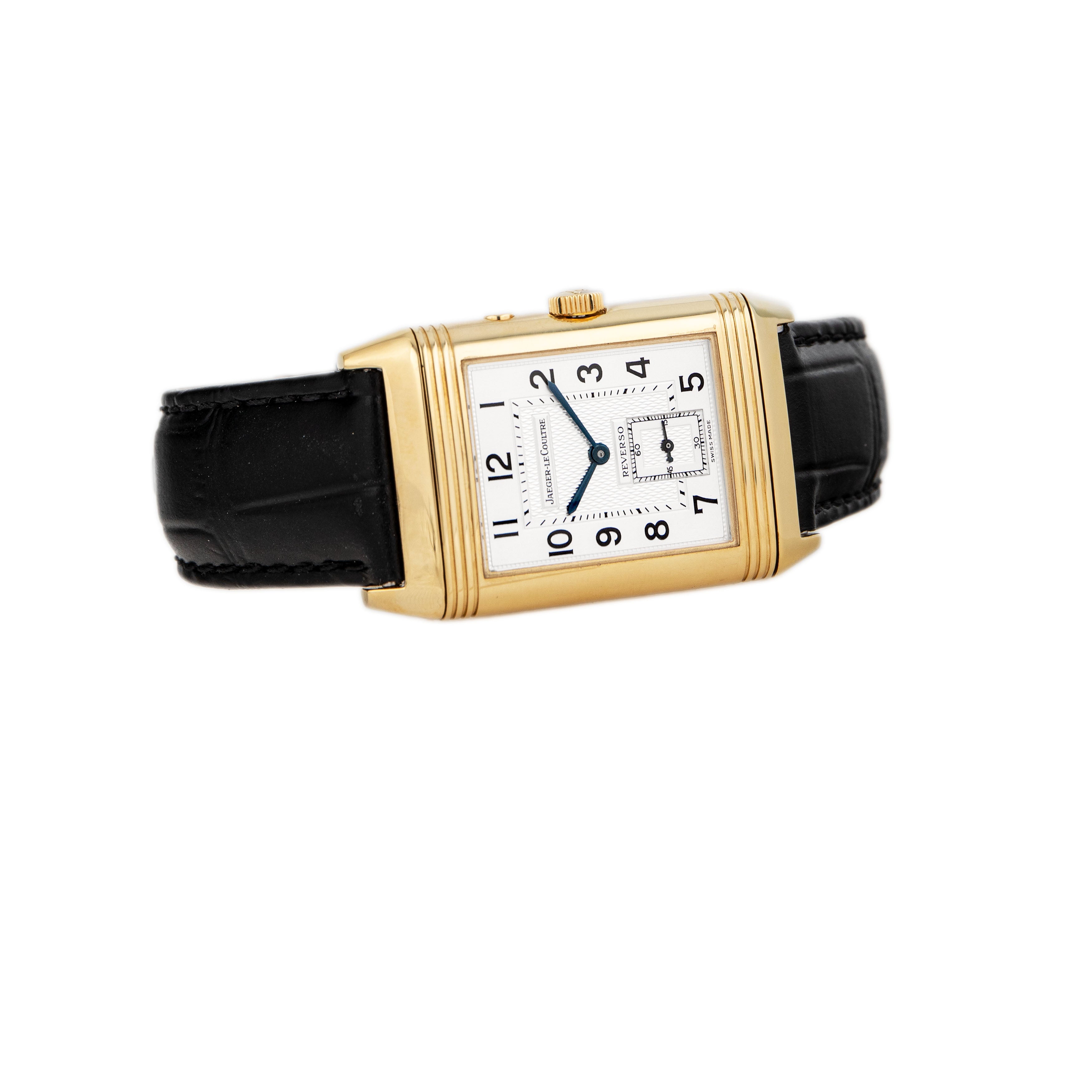 Jaeger-LeCoultre Reverso Duoface Yellow Gold Silver Dial 42x26mm QA271