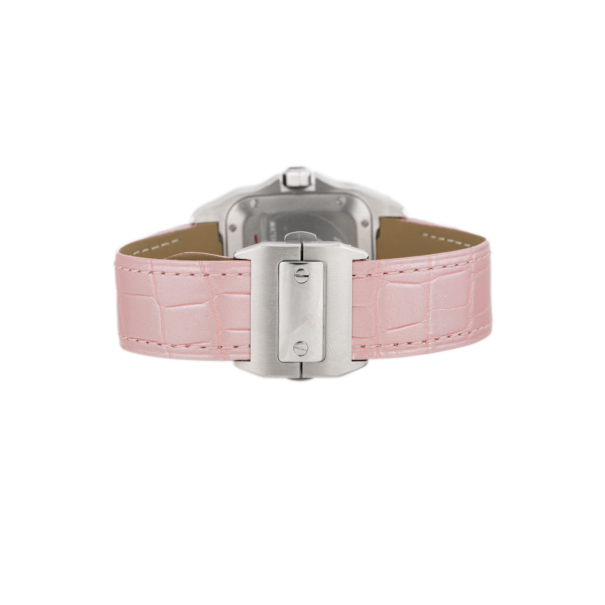 Cartier Santos 100 Stainless Steel Silver Dial 44x35mm W20126X8 Full Set