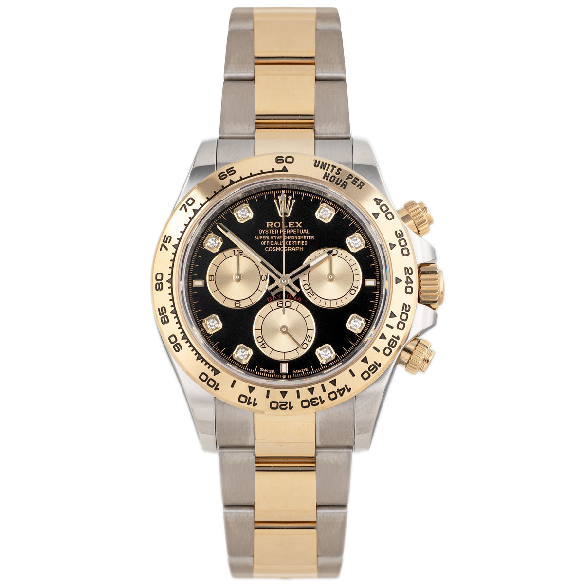 Rolex Cosmograph Daytona Stainless Steel & Yellow Gold Black Dial 40mm 126503 Full Set