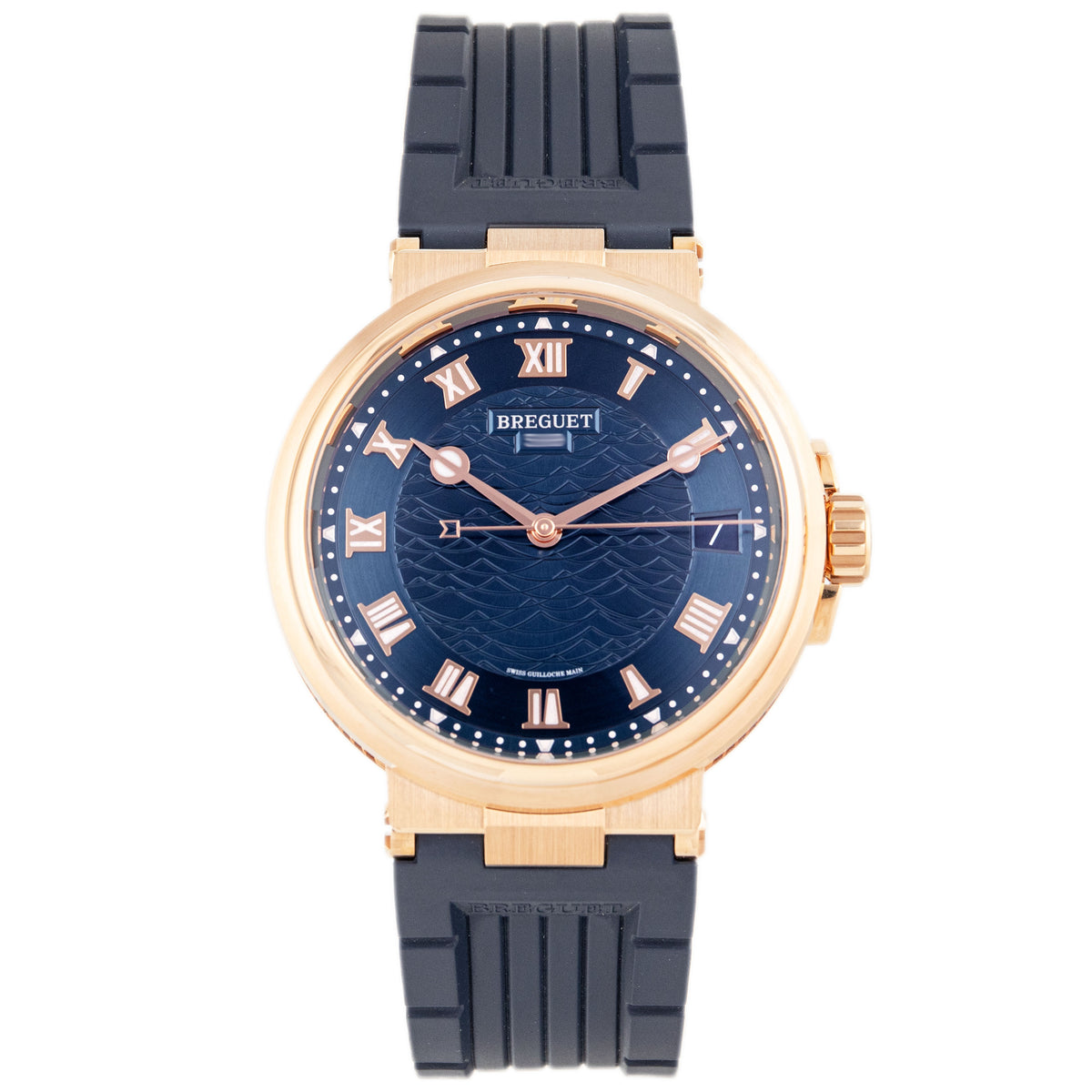 Breguet Marine 5517 Rose Gold Blue Dial 40mm 5517BR/Y2/9ZU Full Set