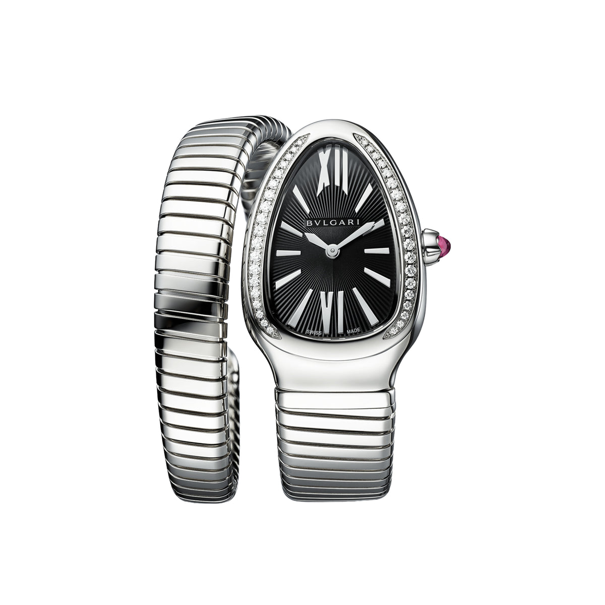Bulgari Serpenti Tubogas Watch, 35mm Black Dial, 103434