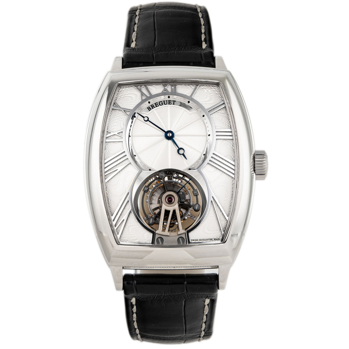 Breguet Heritage Tourbillon Platinum Silver Dial 42x35.1mm 5497PT/12/9V6 Full Set