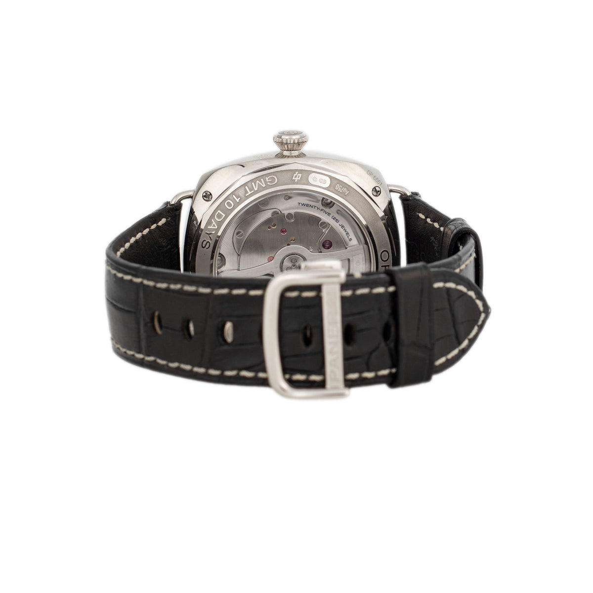 Panerai Radiomir 10 Day GMT White Gold Black Dial 45mm PAM00496 Full Set